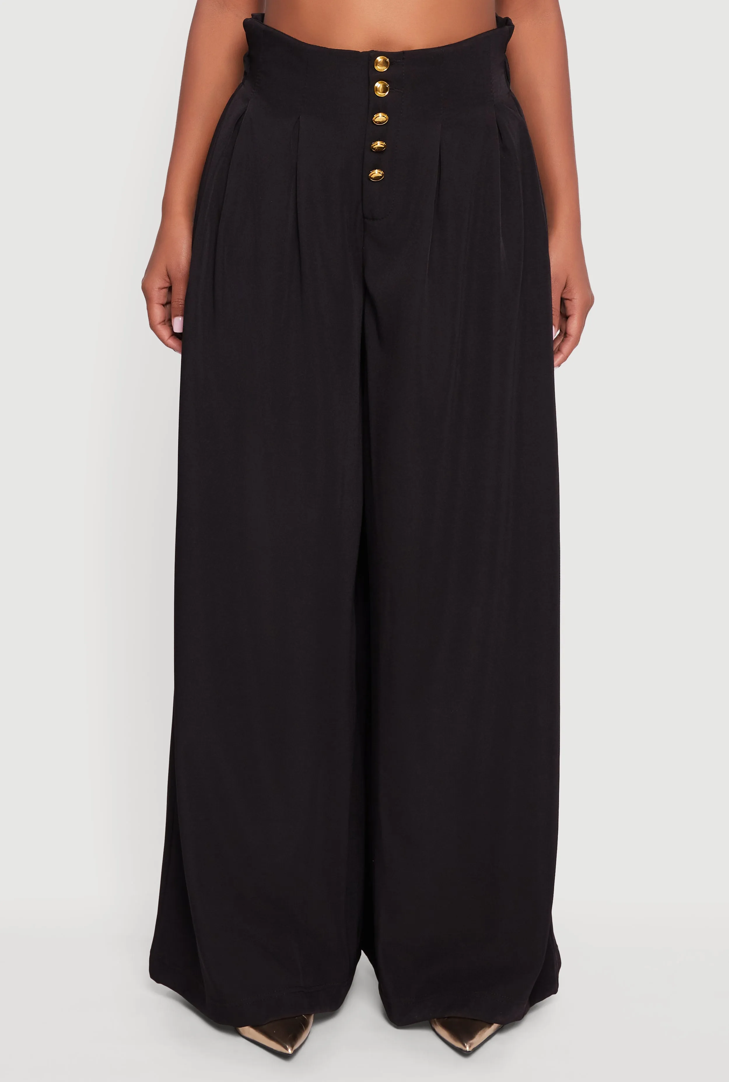 Paper Bag Waist Wide Leg Pants sold by Rainbow product image thumbnail 3
