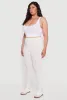 Plus Size High Waisted Basic Fleece Lined Leggings sold by Rainbow