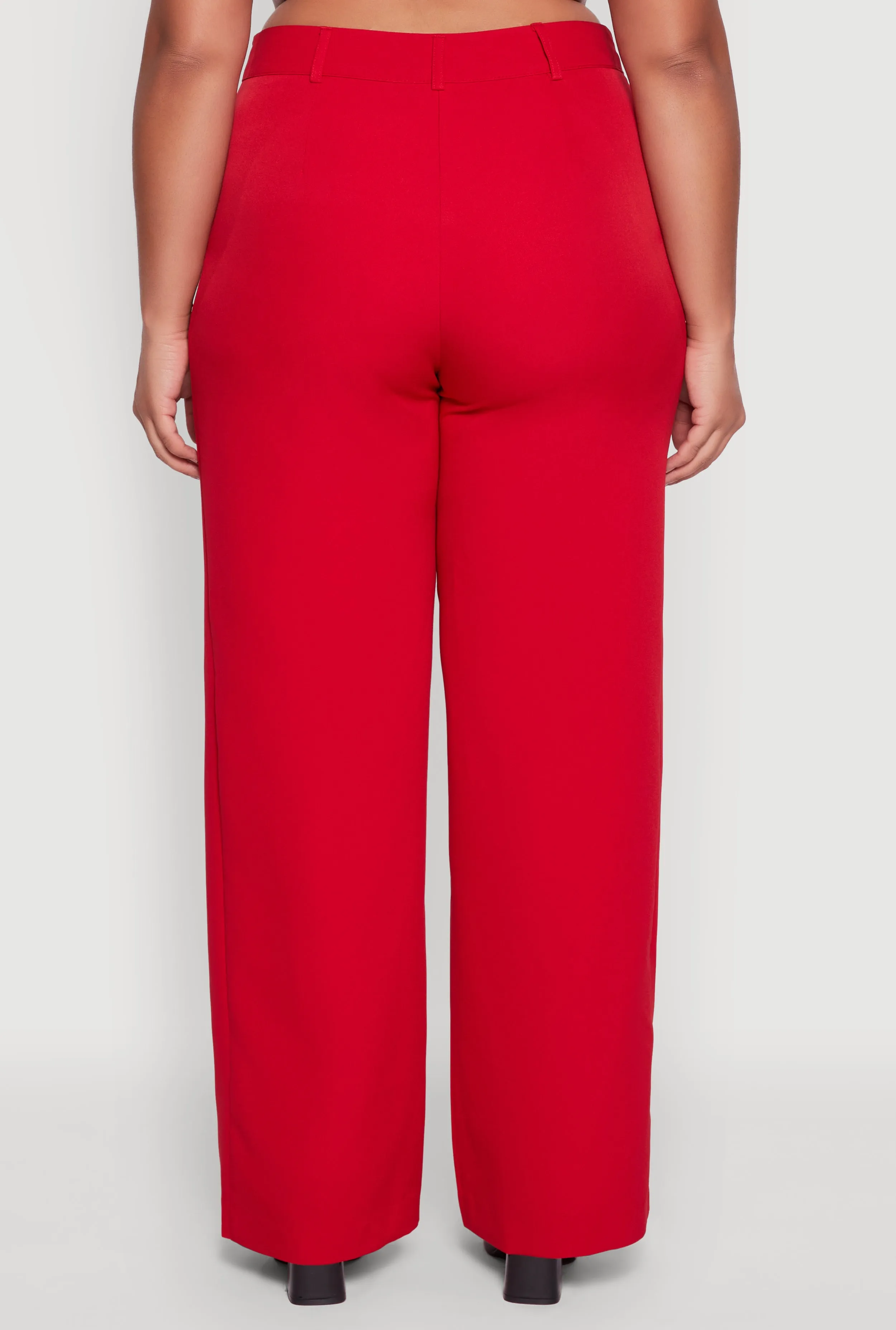 Plus Size Crepe Knit Wide Leg Dress Pants sold by Rainbow product image thumbnail 5