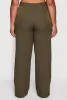 Plus Size Crepe Knit Wide Leg Dress Pants sold by Rainbow