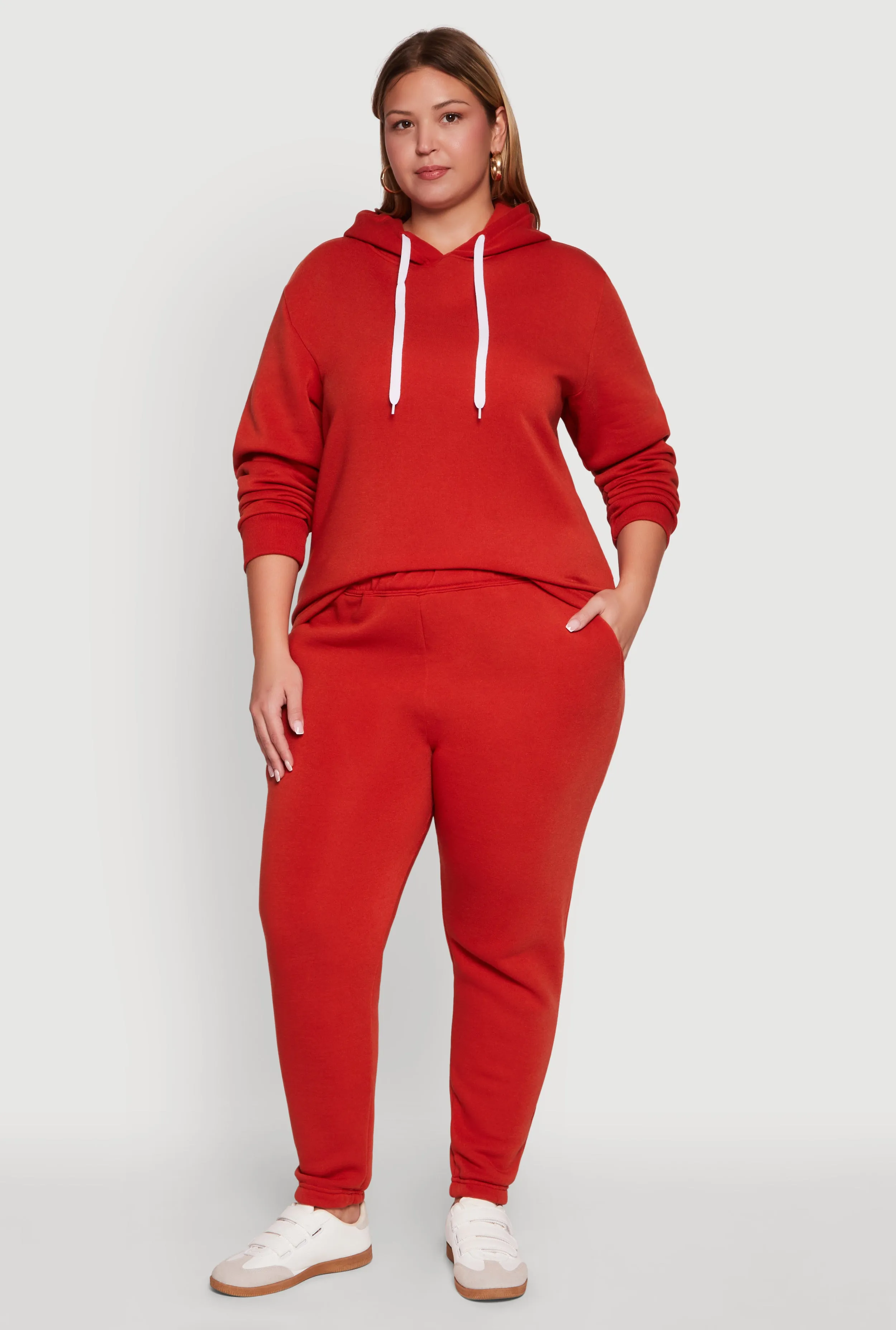 Plus Size Fleece High Waisted Sweatpants sold by Rainbow