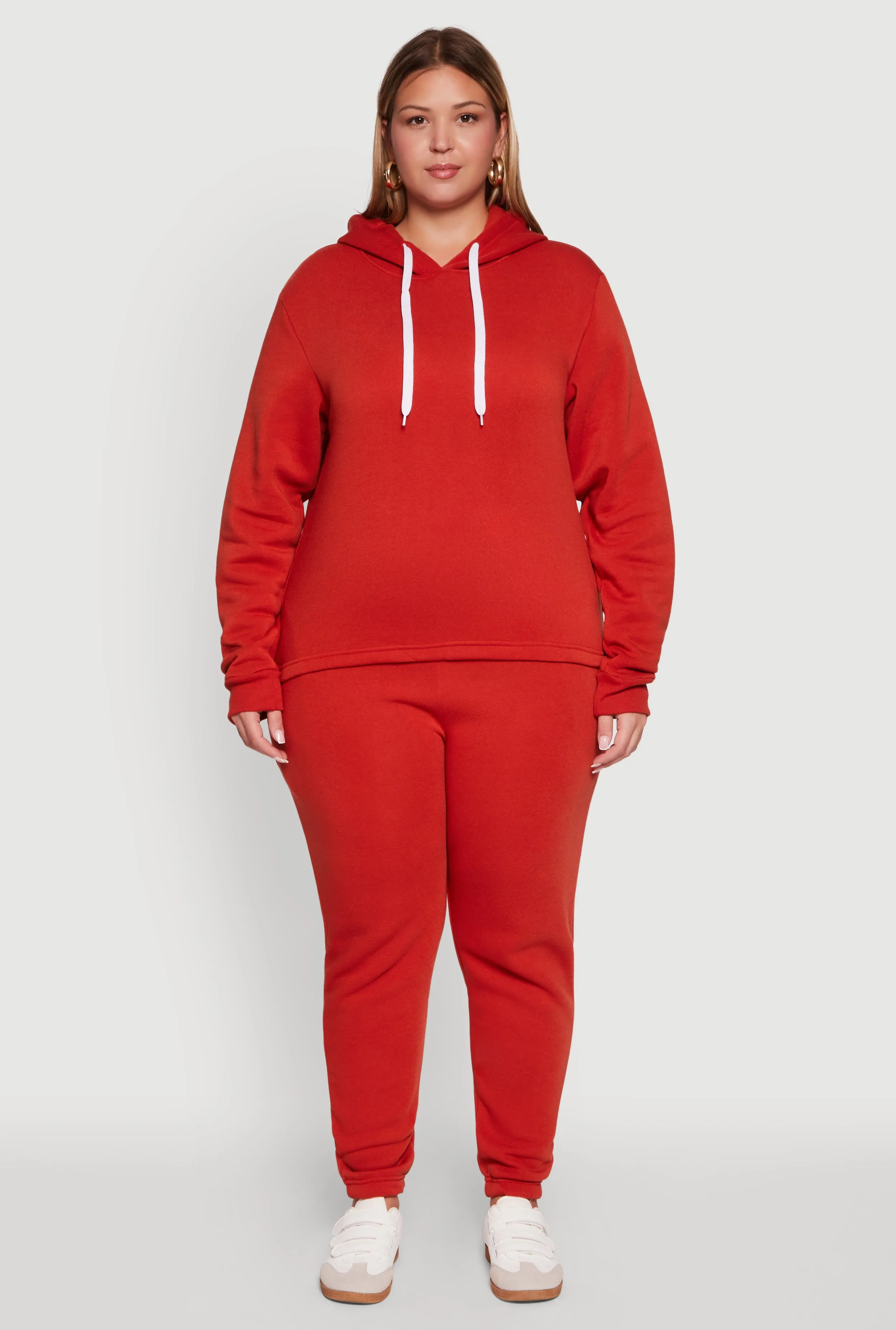 Plus Size Fleece High Waisted Sweatpants sold by Rainbow product image thumbnail 2