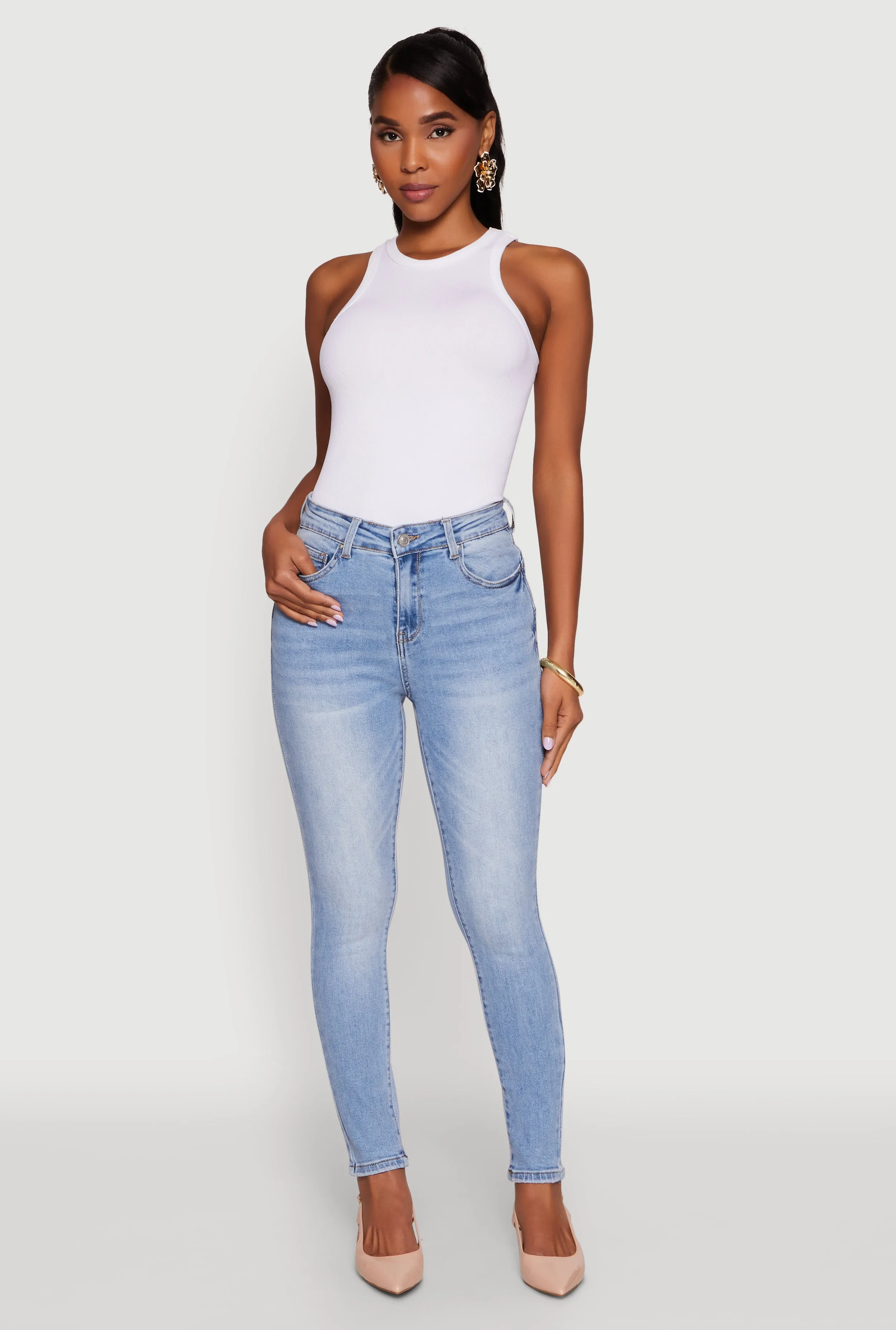 WAX Push Up High Rise Skinny Jeans sold by Rainbow product image thumbnail 2