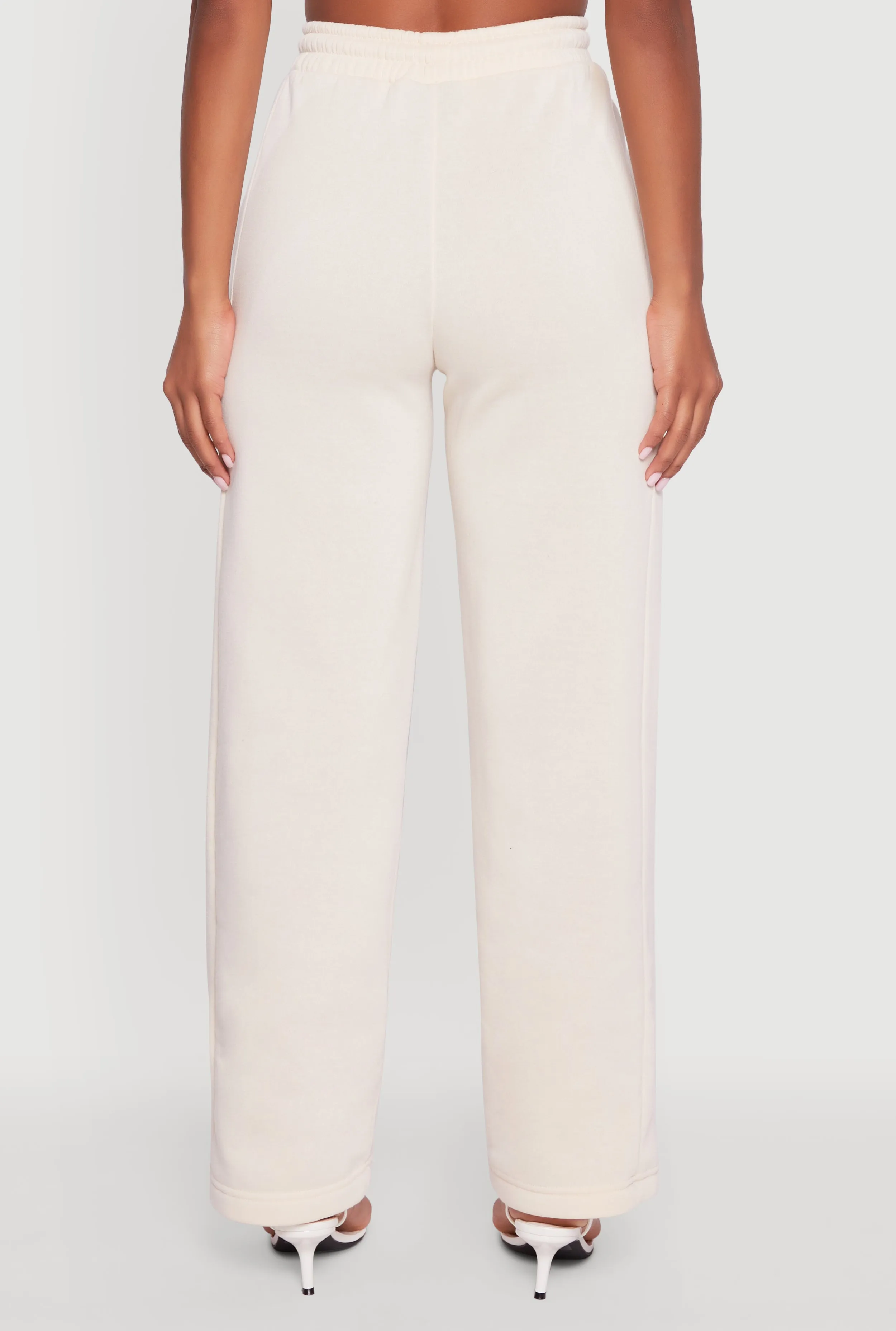 High Waisted Fleece Wide Leg Pants with Pockets sold by Rainbow product image thumbnail 5