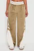 Velour High Waisted Striped Detail Wide Leg Pants sold by Rainbow