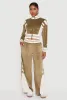 Velour High Waisted Striped Detail Wide Leg Pants sold by Rainbow