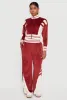 Velour High Waisted Striped Detail Wide Leg Pants sold by Rainbow