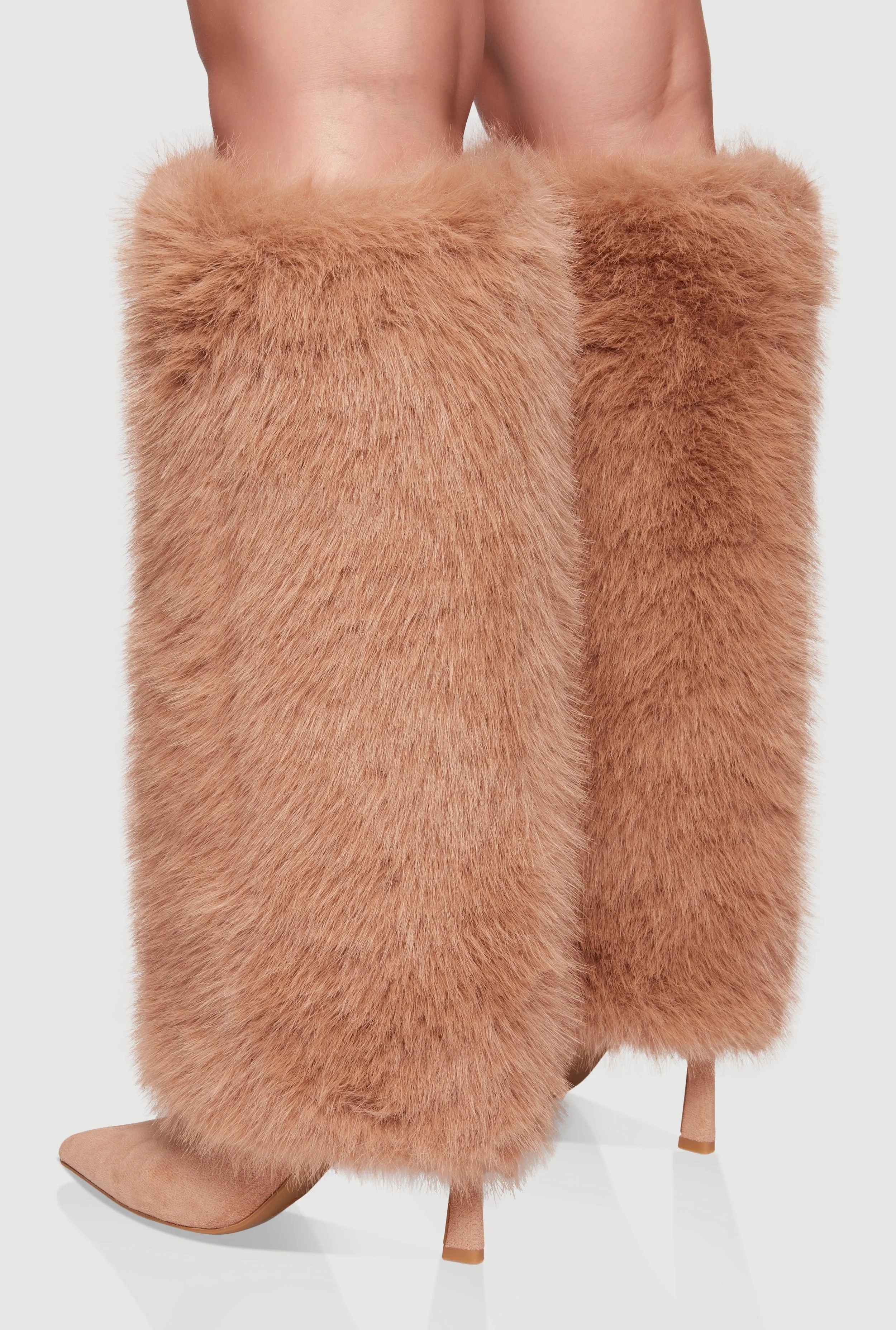 Faux Fur Stiletto Knee High Boots sold by Rainbow product image thumbnail 3