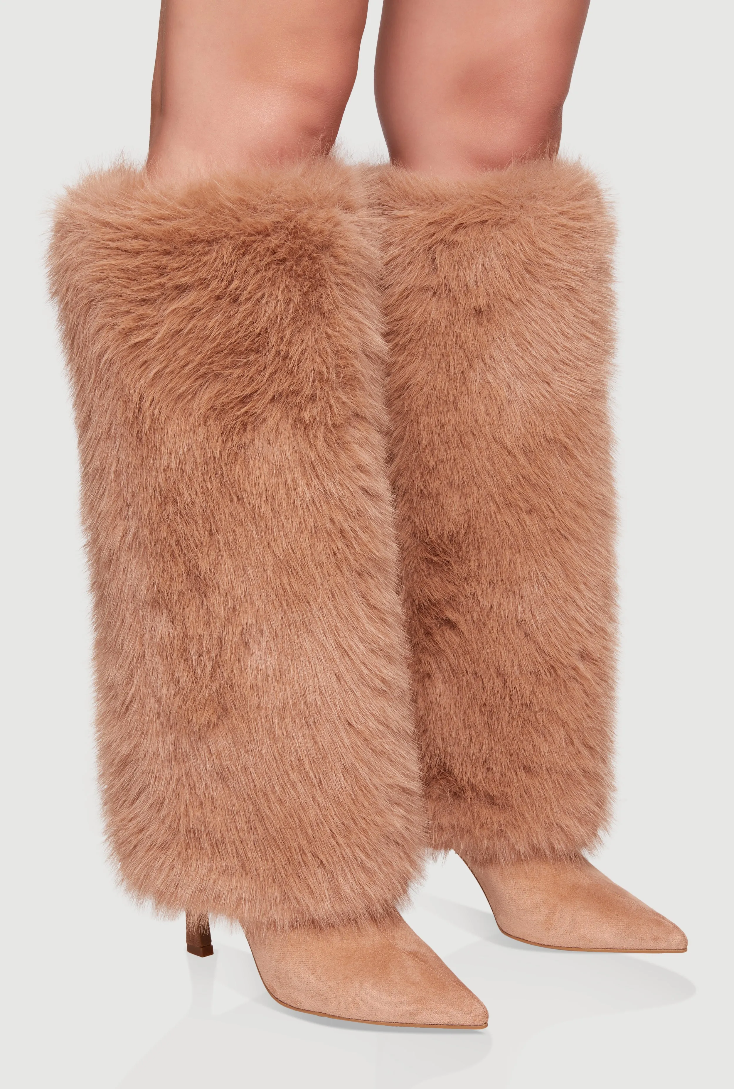 Faux Fur Stiletto Knee High Boots sold by Rainbow product image thumbnail 2