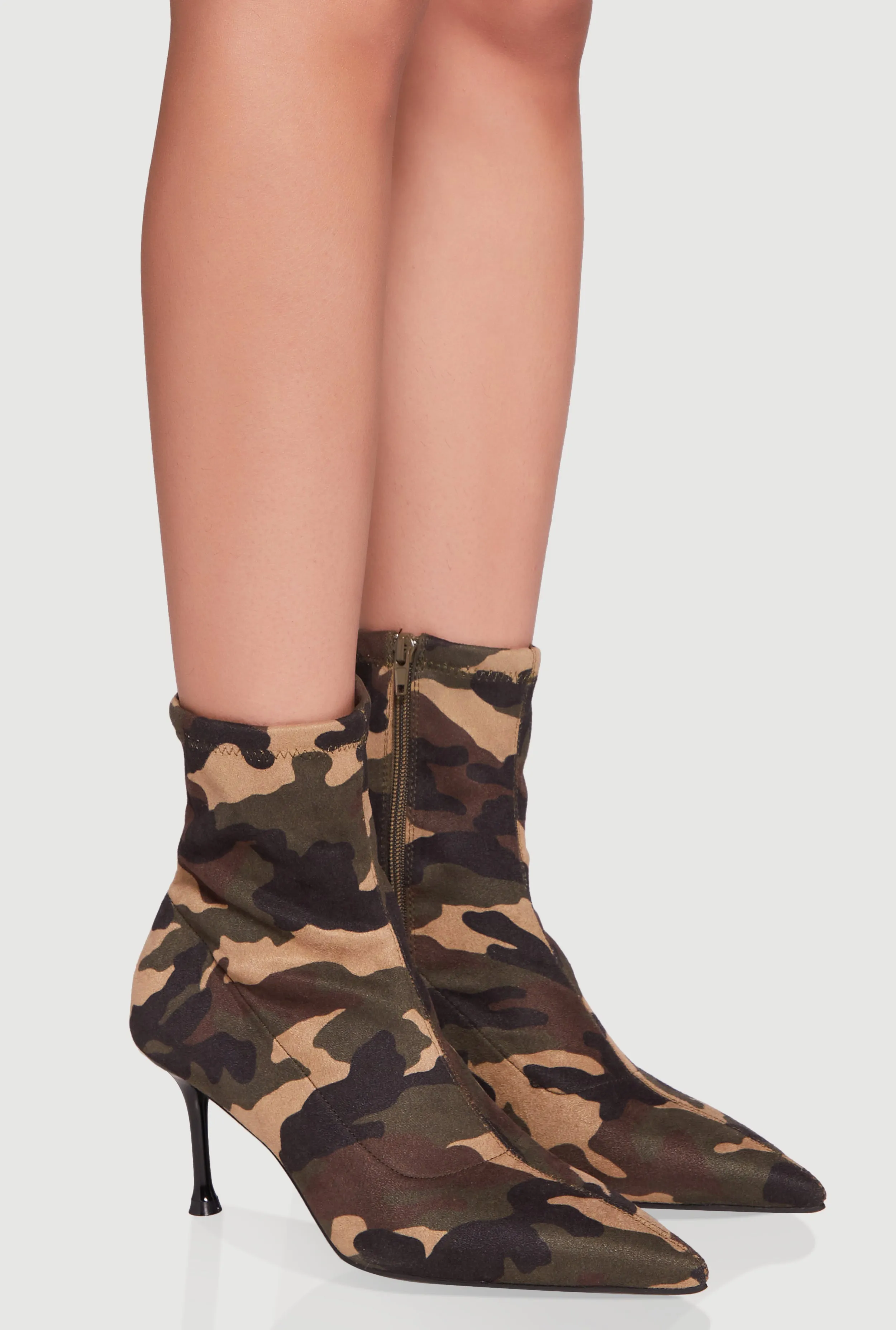 Pointed Toe Stiletto Heel Ankle Boots sold by Rainbow product image thumbnail 2