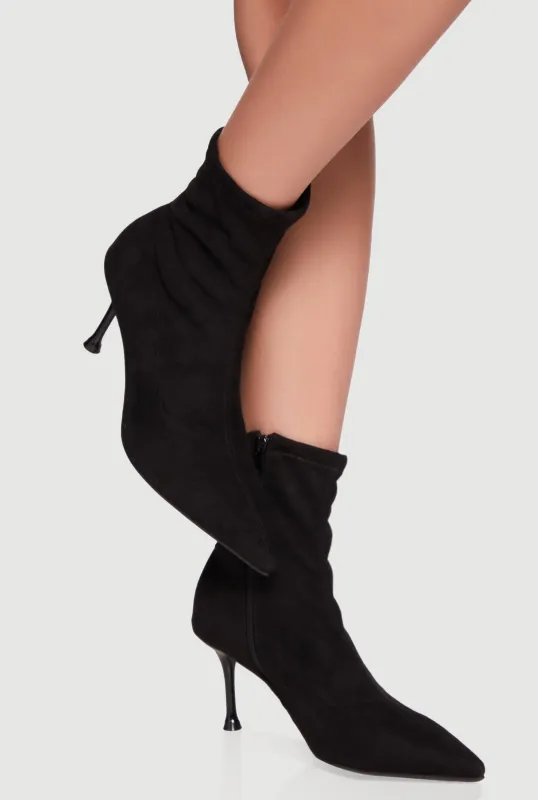 Pointed Toe Stiletto Heel Ankle Boots sold by Rainbow
