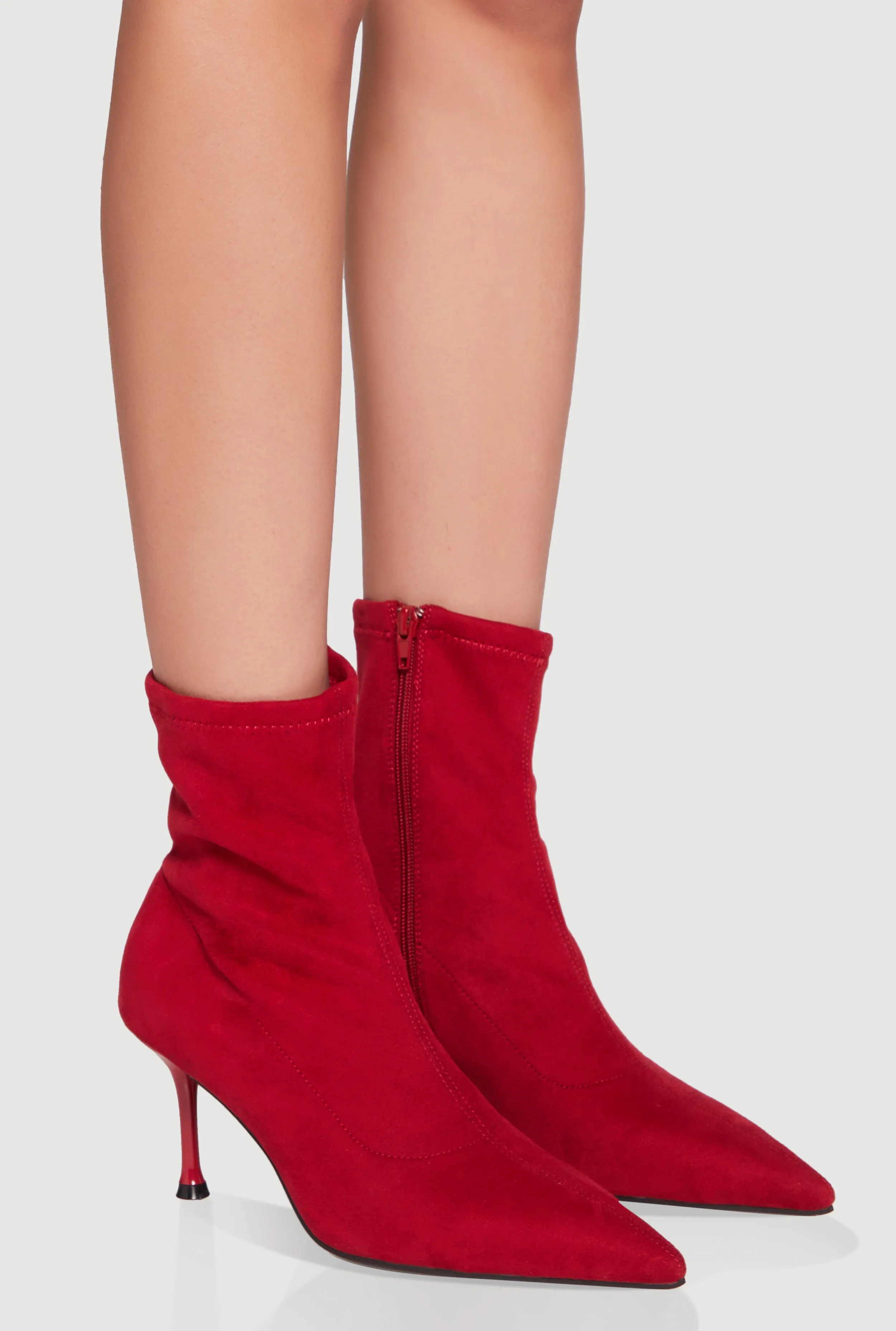 Pointed Toe Stiletto Heel Ankle Boots sold by Rainbow product image thumbnail 2