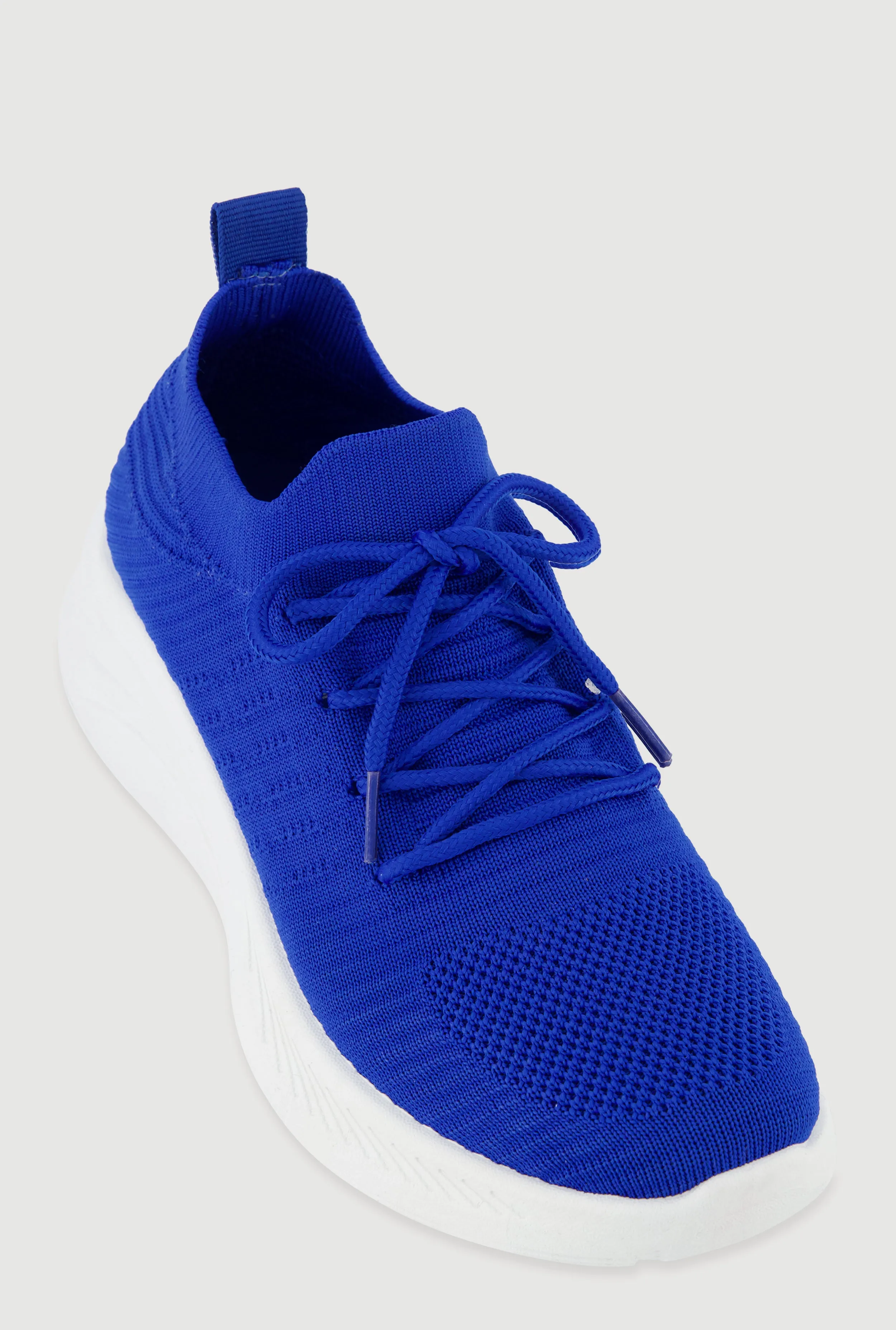 Lace Up Textured Knit Sneakers sold by Rainbow