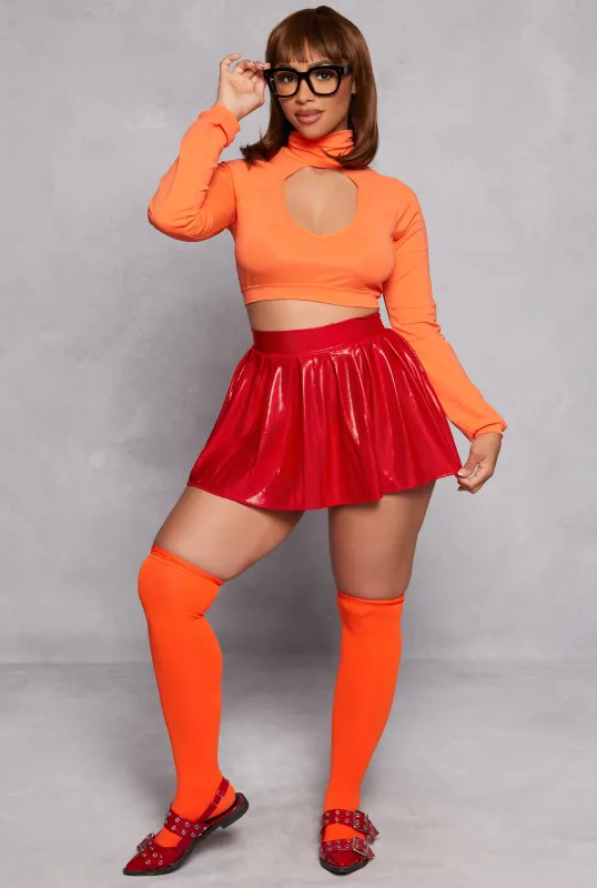 Sexy Smarty Detective Costume with Wig sold by Rainbow