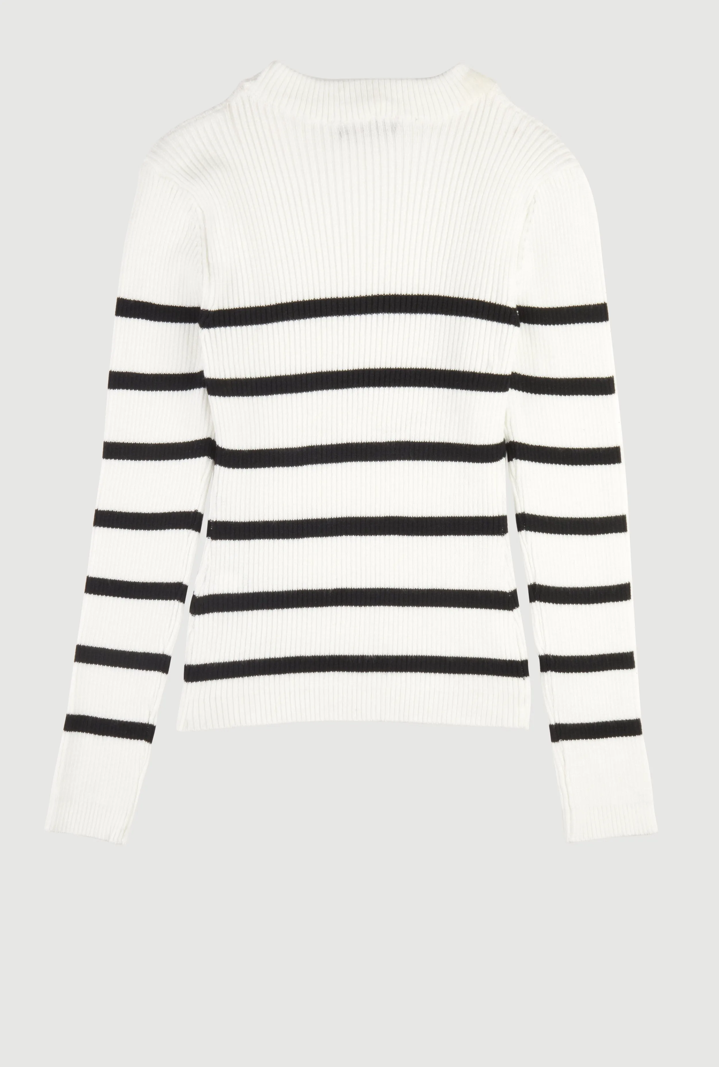 Girls Striped Ribbed Knit Pullover Sweater sold by Rainbow product image thumbnail 3