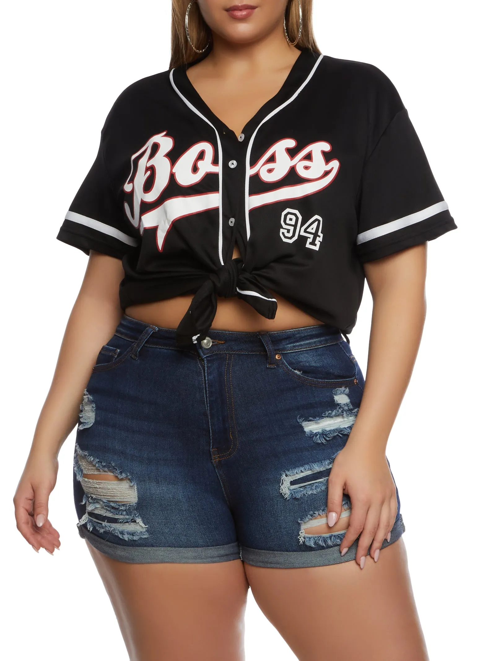 Plus Size Boss 94 Baseball Shirt sold by Rainbow product image thumbnail 2