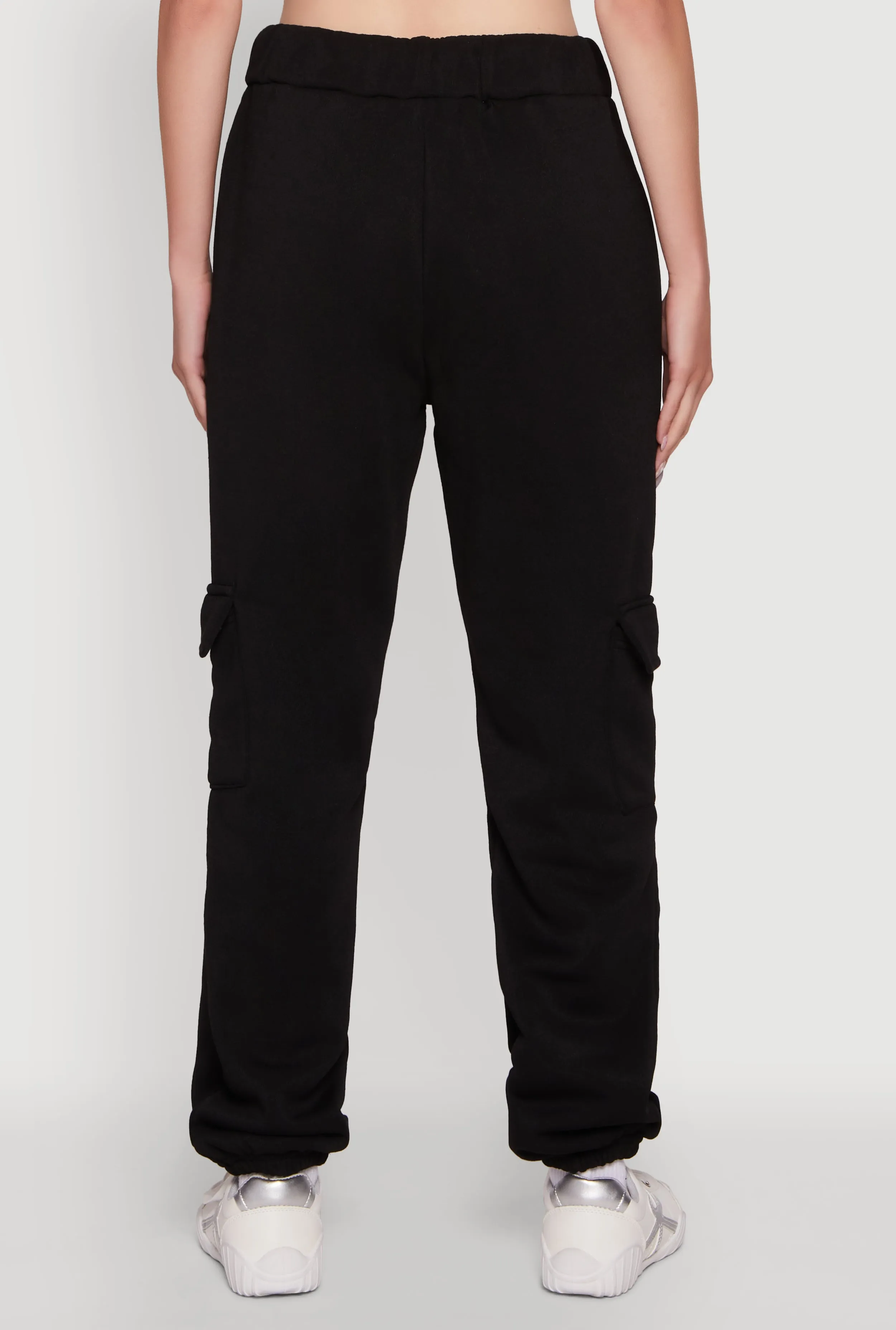 High Waisted Drawstring Waist Cargo Sweatpants sold by Rainbow product image thumbnail 5