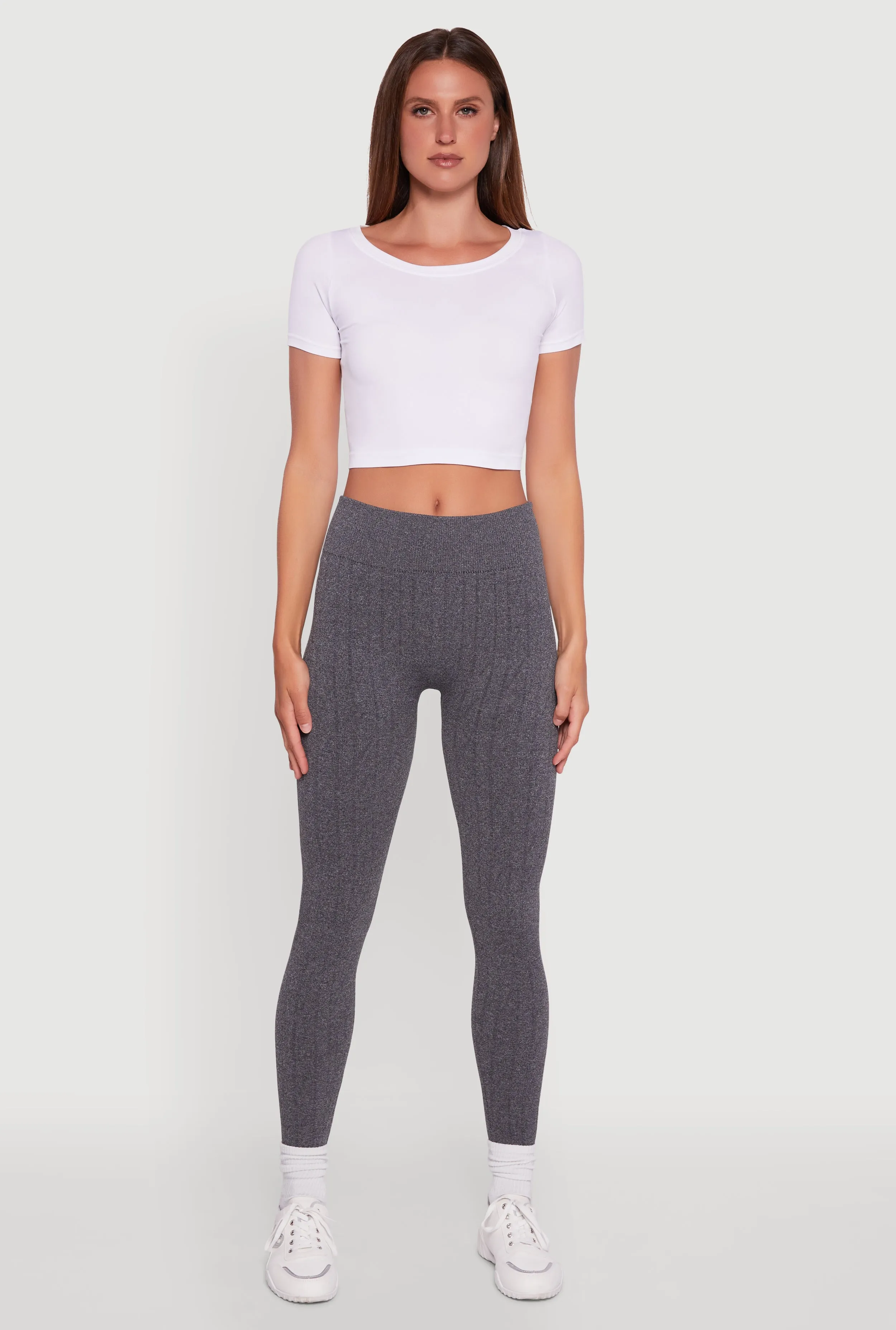 Textured Knit Fleece Lined Leggings sold by Rainbow product image thumbnail 2