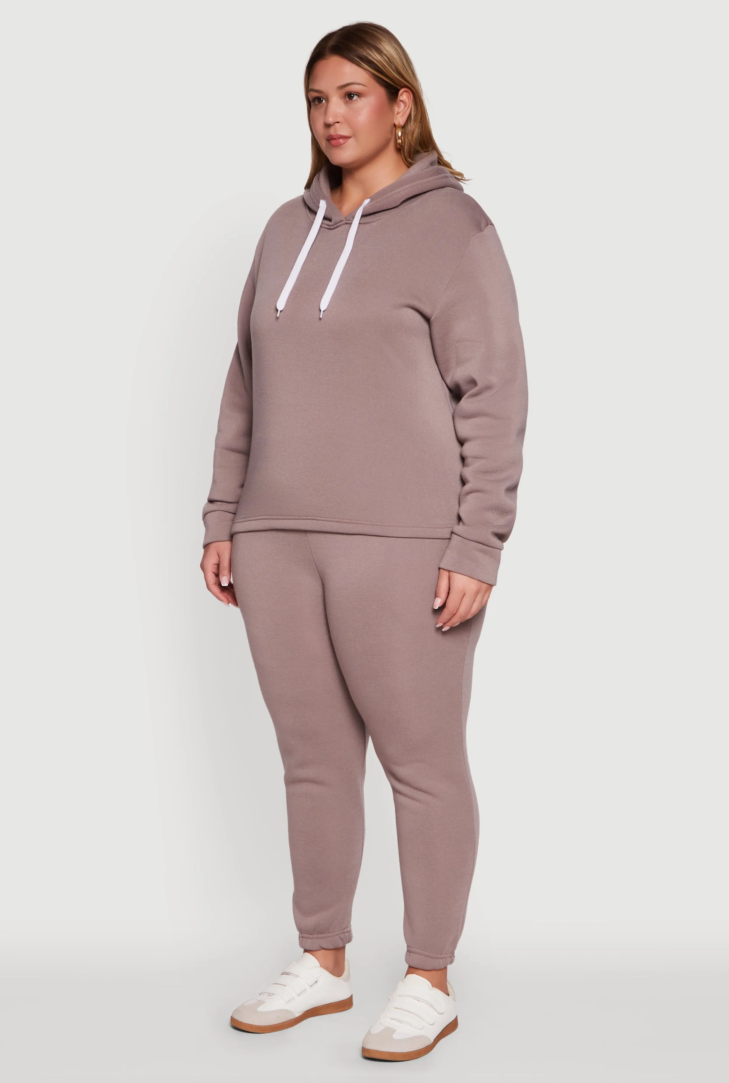Plus Size Fleece Pullover Hoodie sold by Rainbow product image thumbnail 5