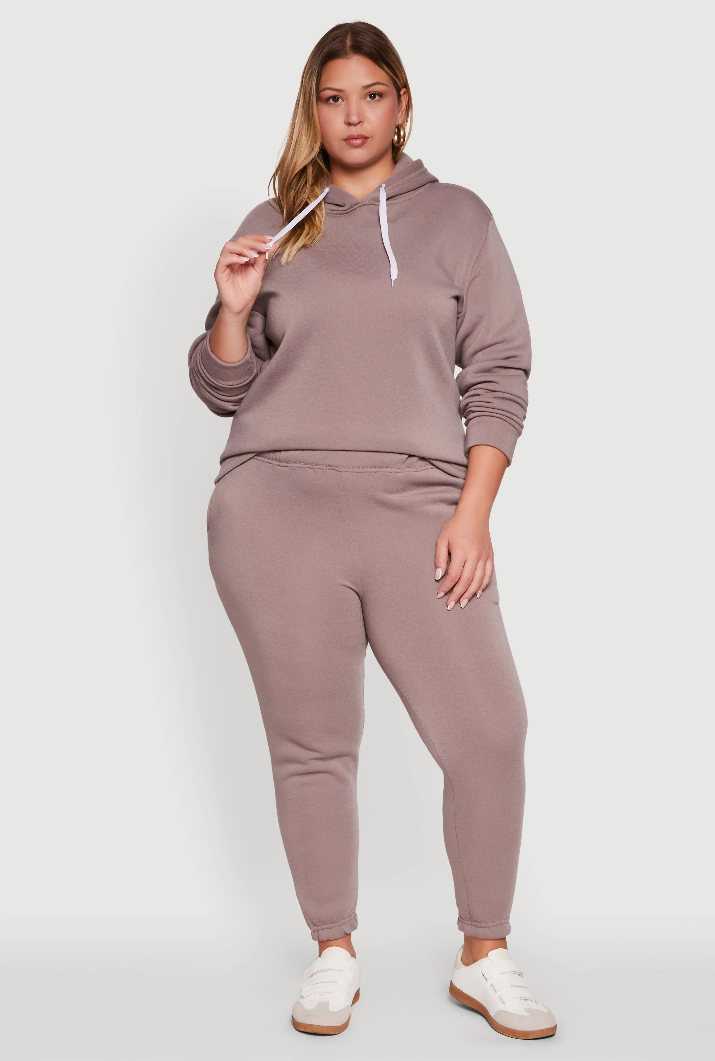 Plus Size Fleece Pullover Hoodie sold by Rainbow product image thumbnail 2