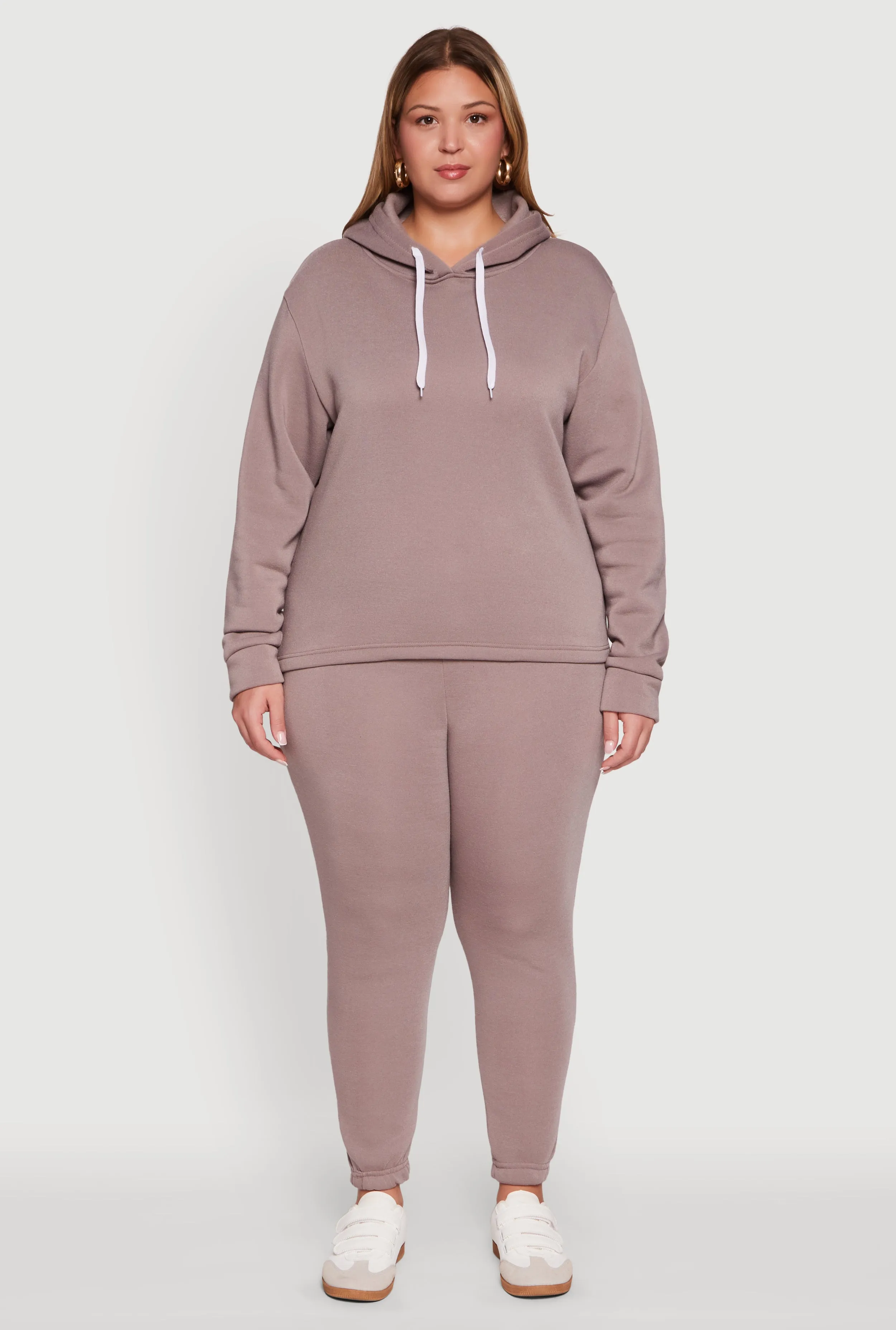 Plus Size Fleece Pullover Hoodie sold by Rainbow product image thumbnail 3