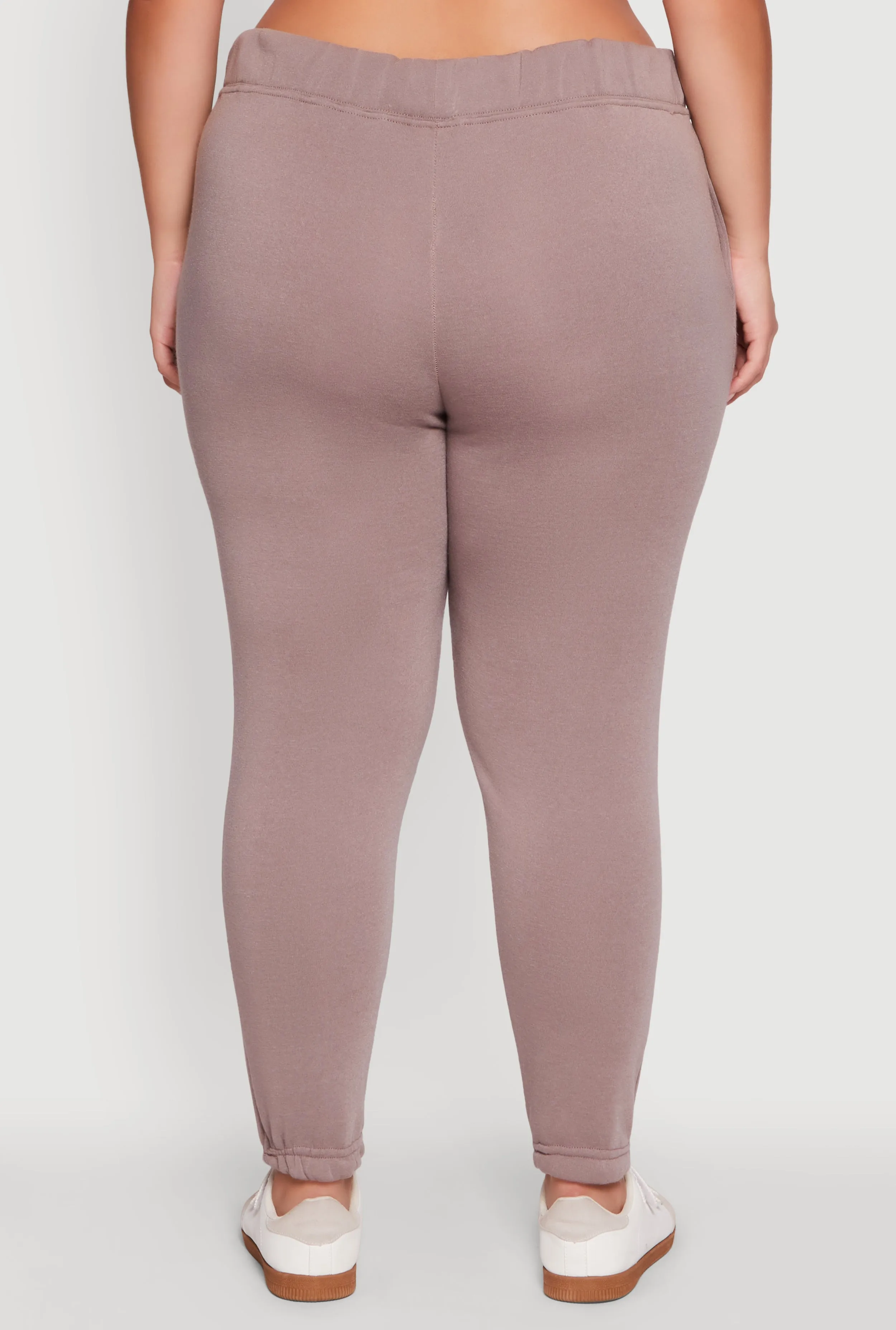 Plus Size Fleece High Waisted Sweatpants sold by Rainbow product image thumbnail 5