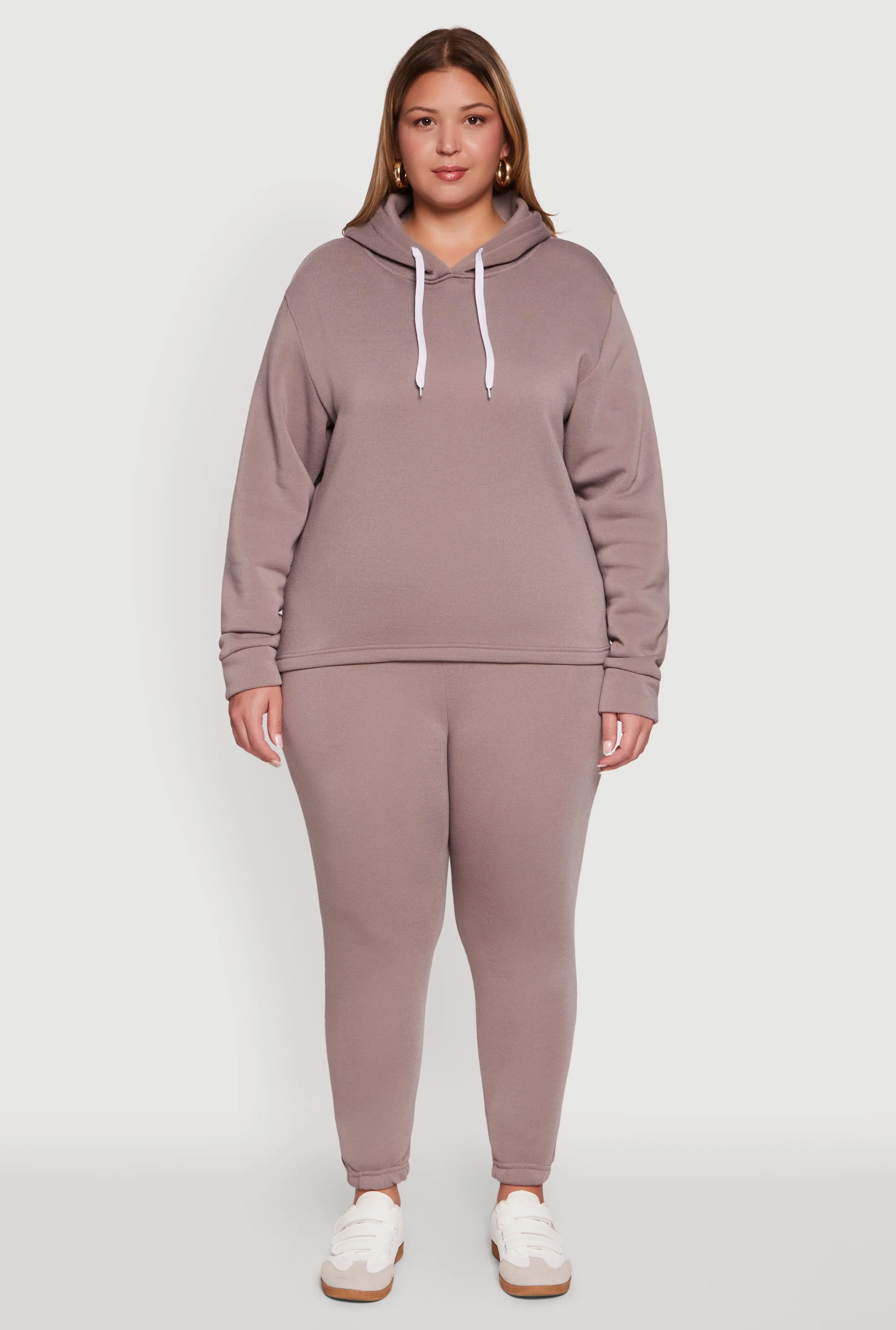 Plus Size Fleece High Waisted Sweatpants sold by Rainbow product image thumbnail 2
