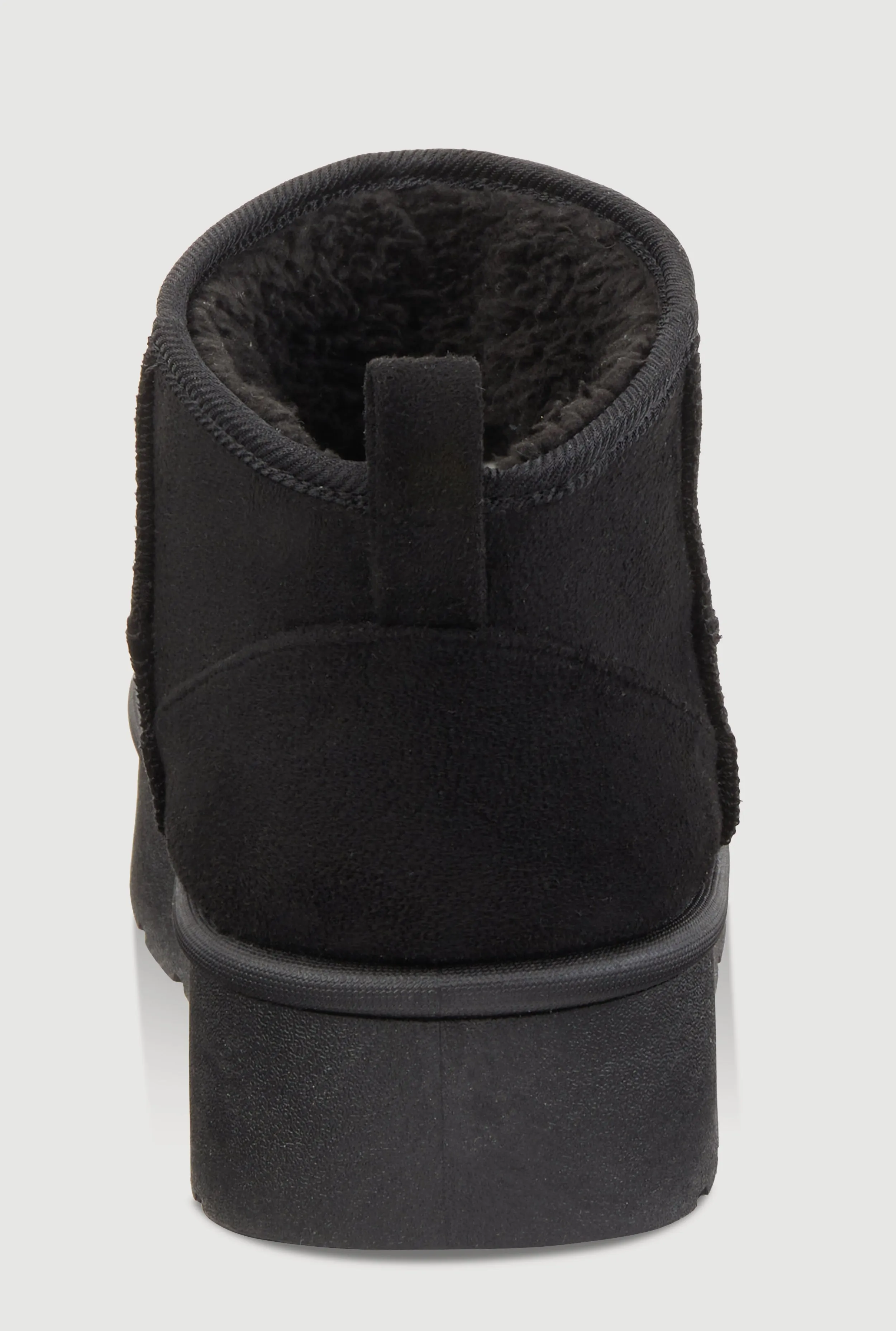 Sherpa Lined Pull Tab Faux Suede Platform Ankle Boots sold by Rainbow product image thumbnail 3