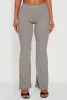 High Waisted Ribbed Knit Flared Pants sold by Rainbow
