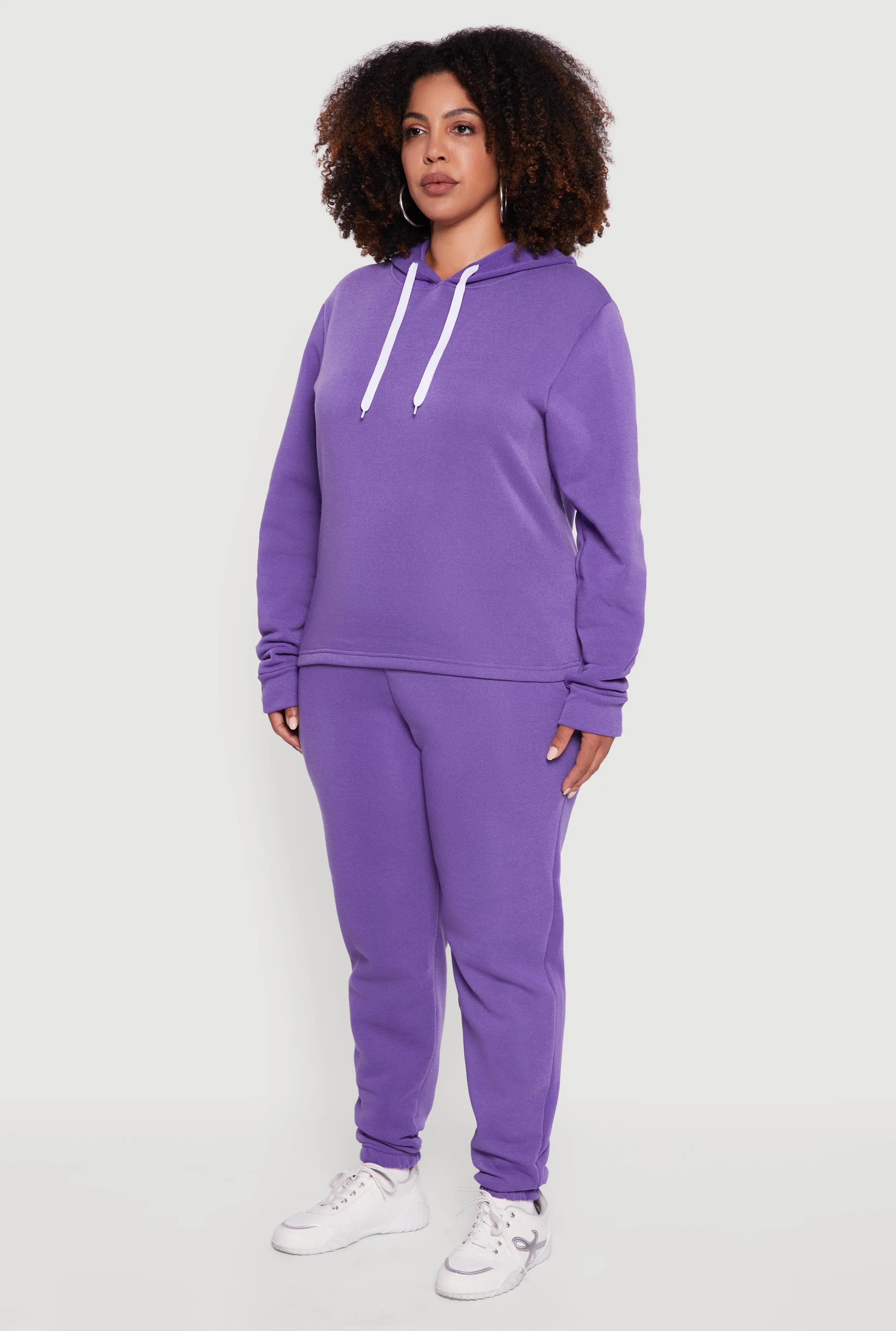 Plus Size Fleece Pullover Hoodie sold by Rainbow product image thumbnail 5