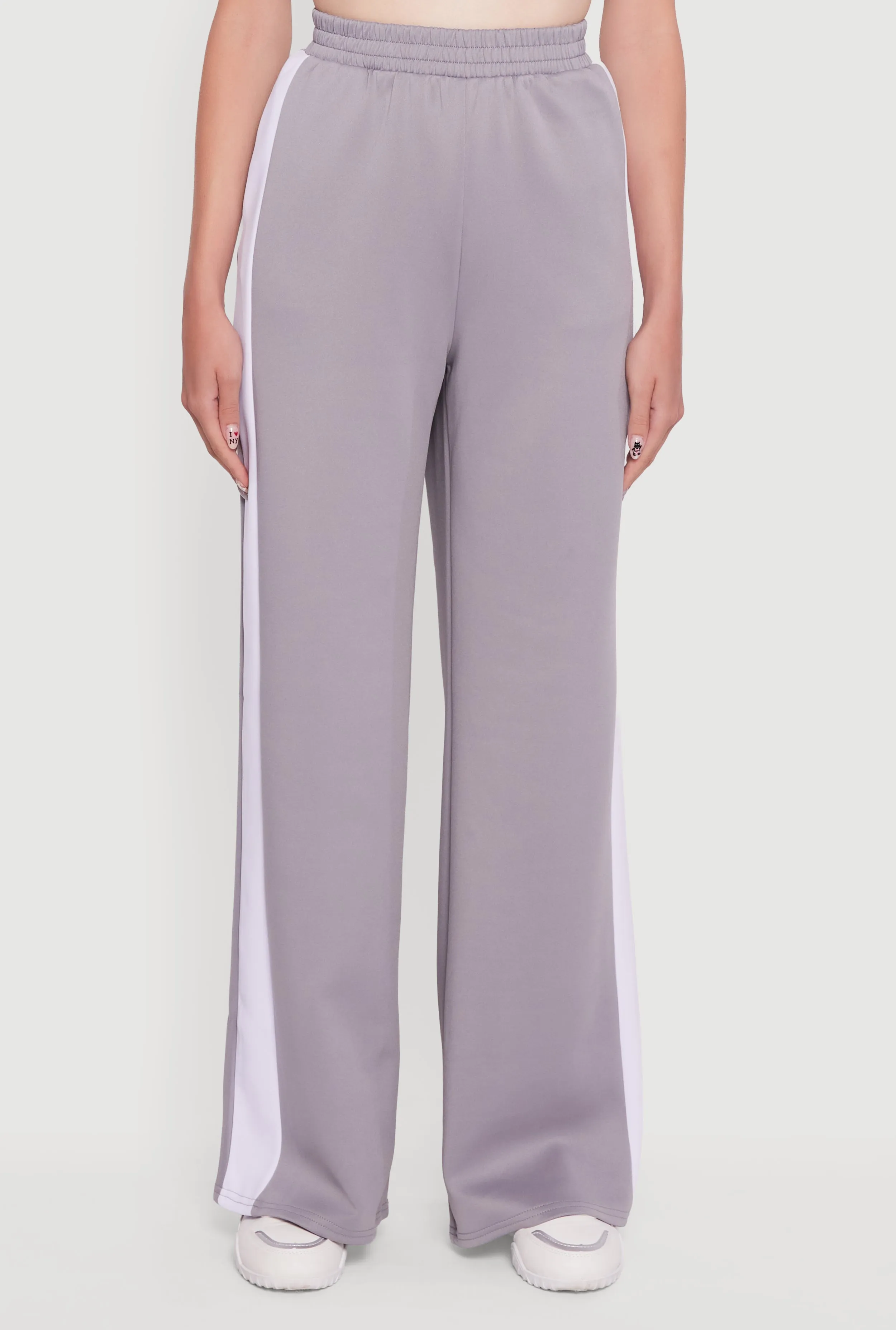 Wide Leg Active Pants with Side Stripe sold by Rainbow product image thumbnail 3