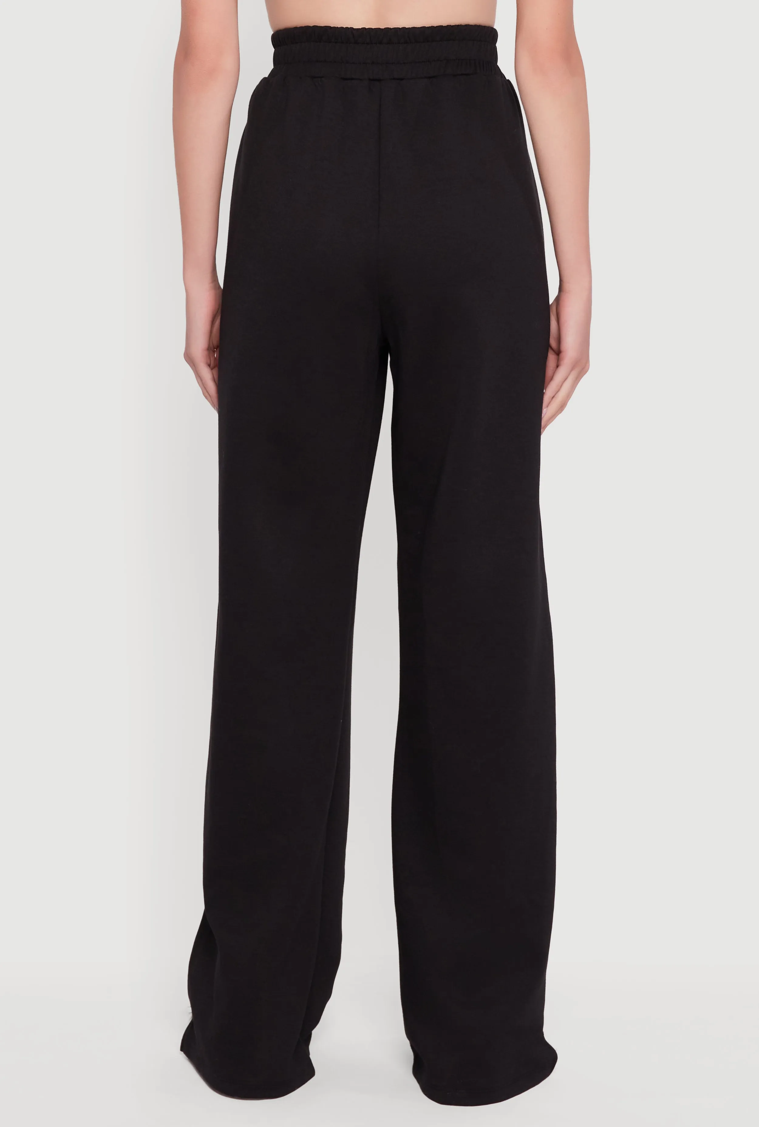 Side Stripe Elastic Waist Wide Leg Sweatpants sold by Rainbow product image thumbnail 5