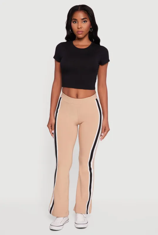 Body Contour Side Stripe Flare Pants sold by Rainbow