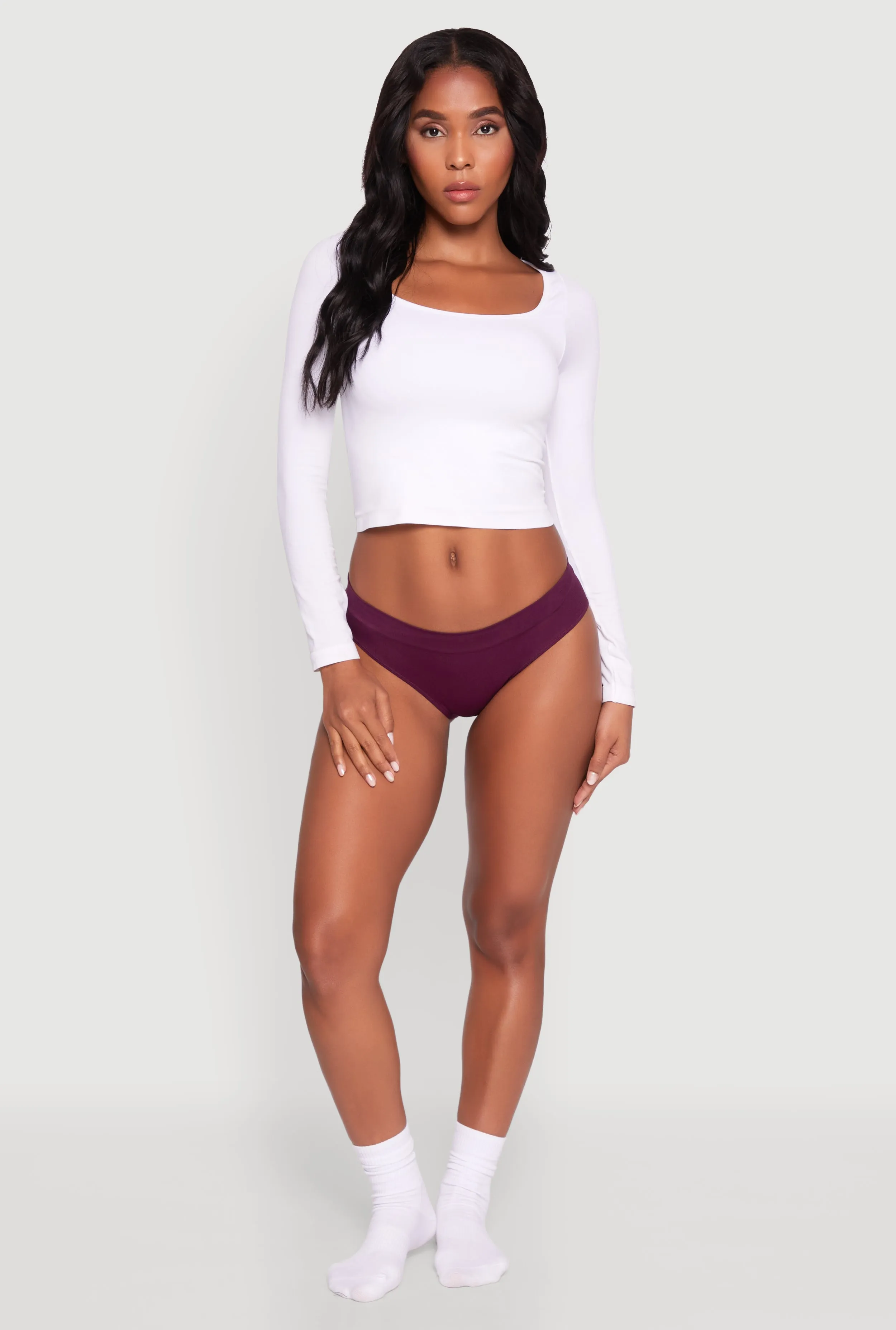 Seamless Ribbed Knit Bikini Underwear sold by Rainbow product image thumbnail 3