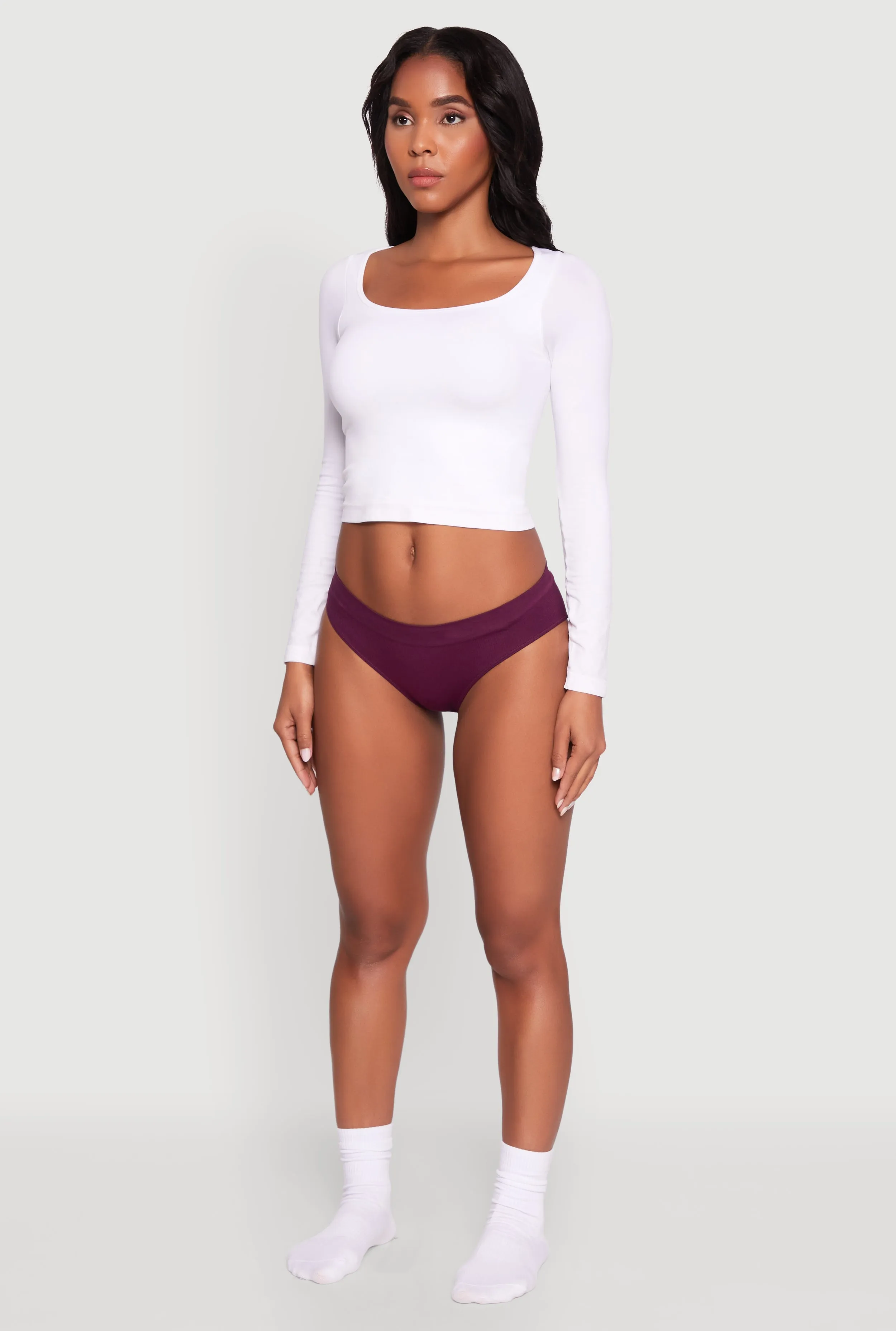 Seamless Ribbed Knit Bikini Underwear sold by Rainbow product image thumbnail 5