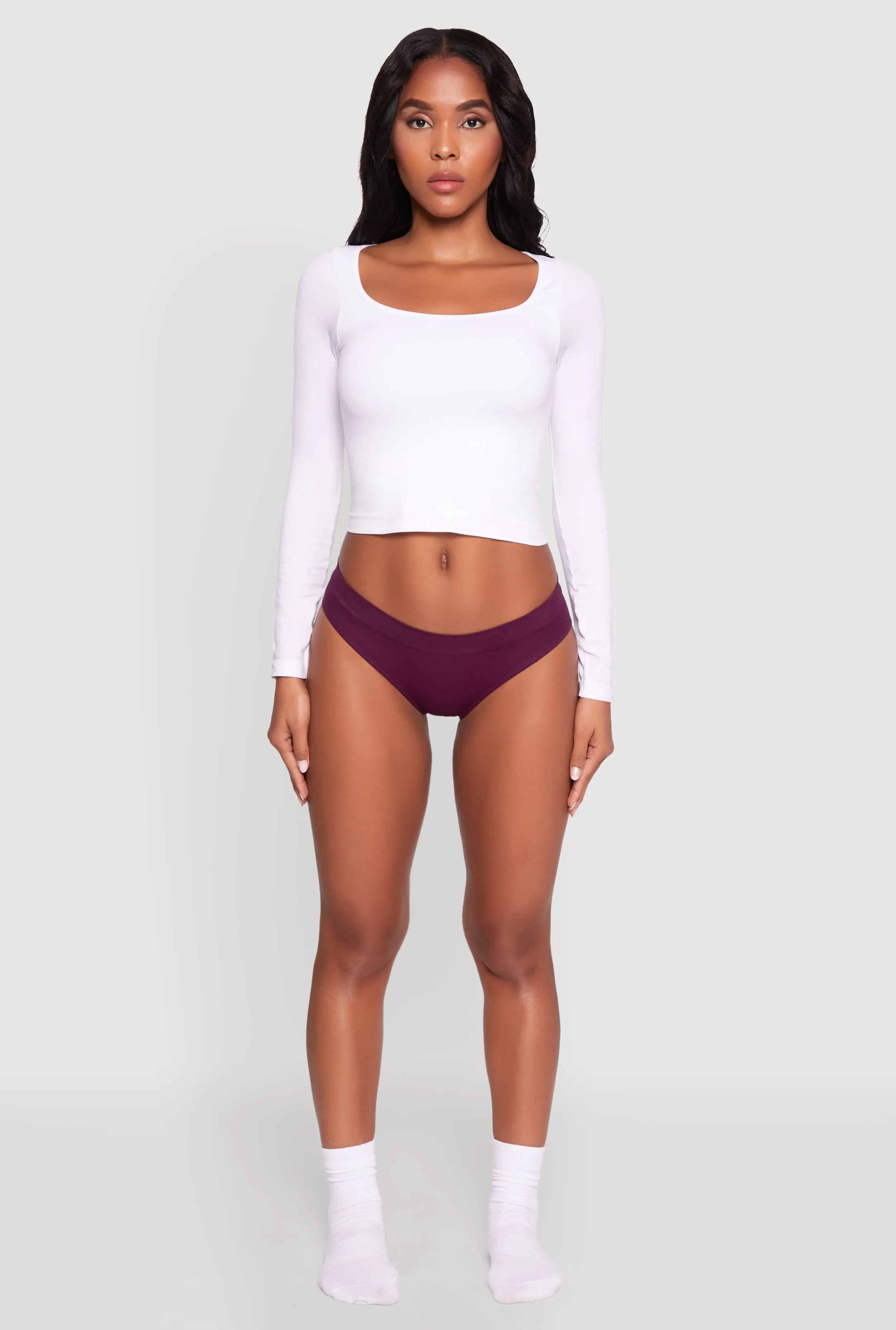 Seamless Ribbed Knit Bikini Underwear sold by Rainbow product image thumbnail 2