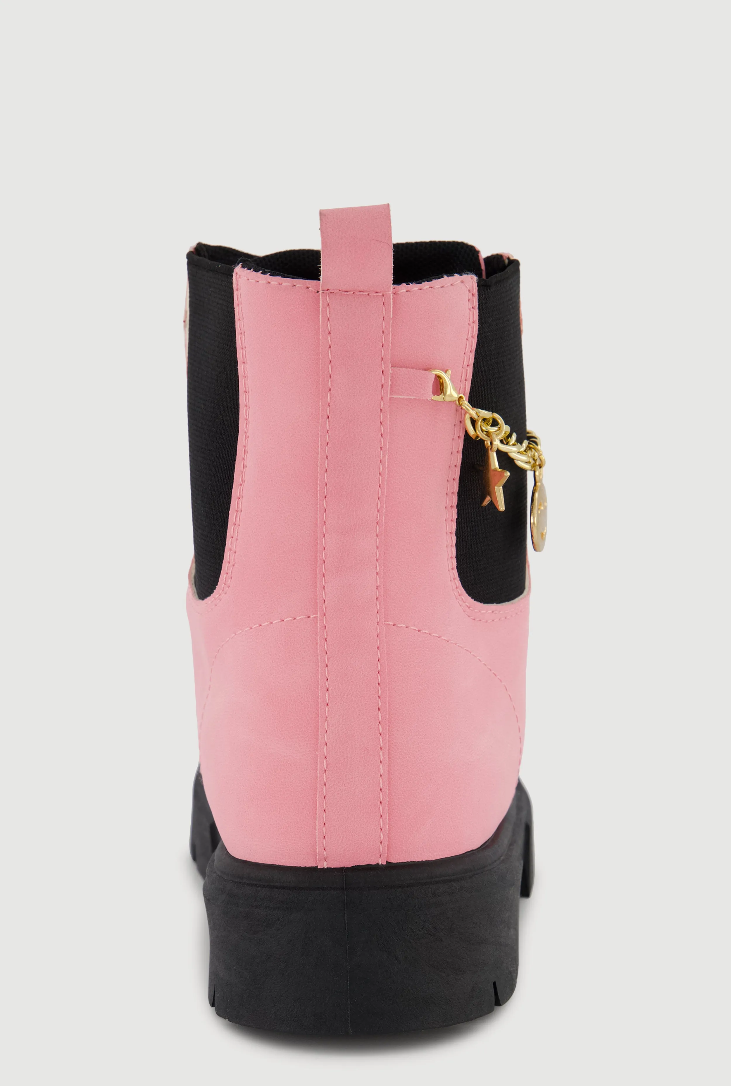 Girls Charm Chain Detail Lace Up Combat Boots sold by Rainbow product image thumbnail 3