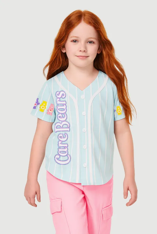Little Girls Care Bears Graphic Baseball Jersey sold by Rainbow