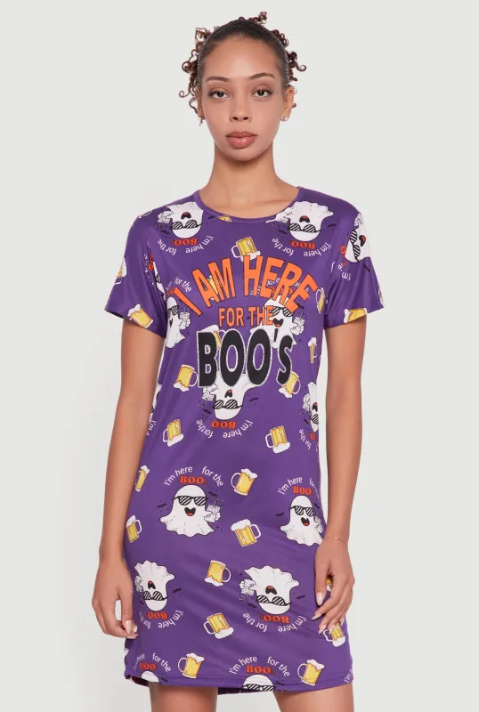 I Am Here For The Boos Graphic Sleepshirt sold by Rainbow