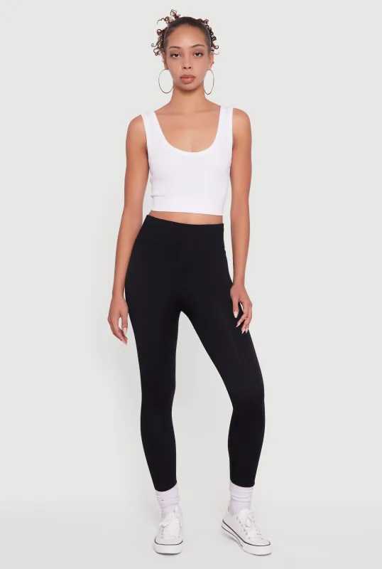 Fleece Lined High Waisted Leggings sold by Rainbow