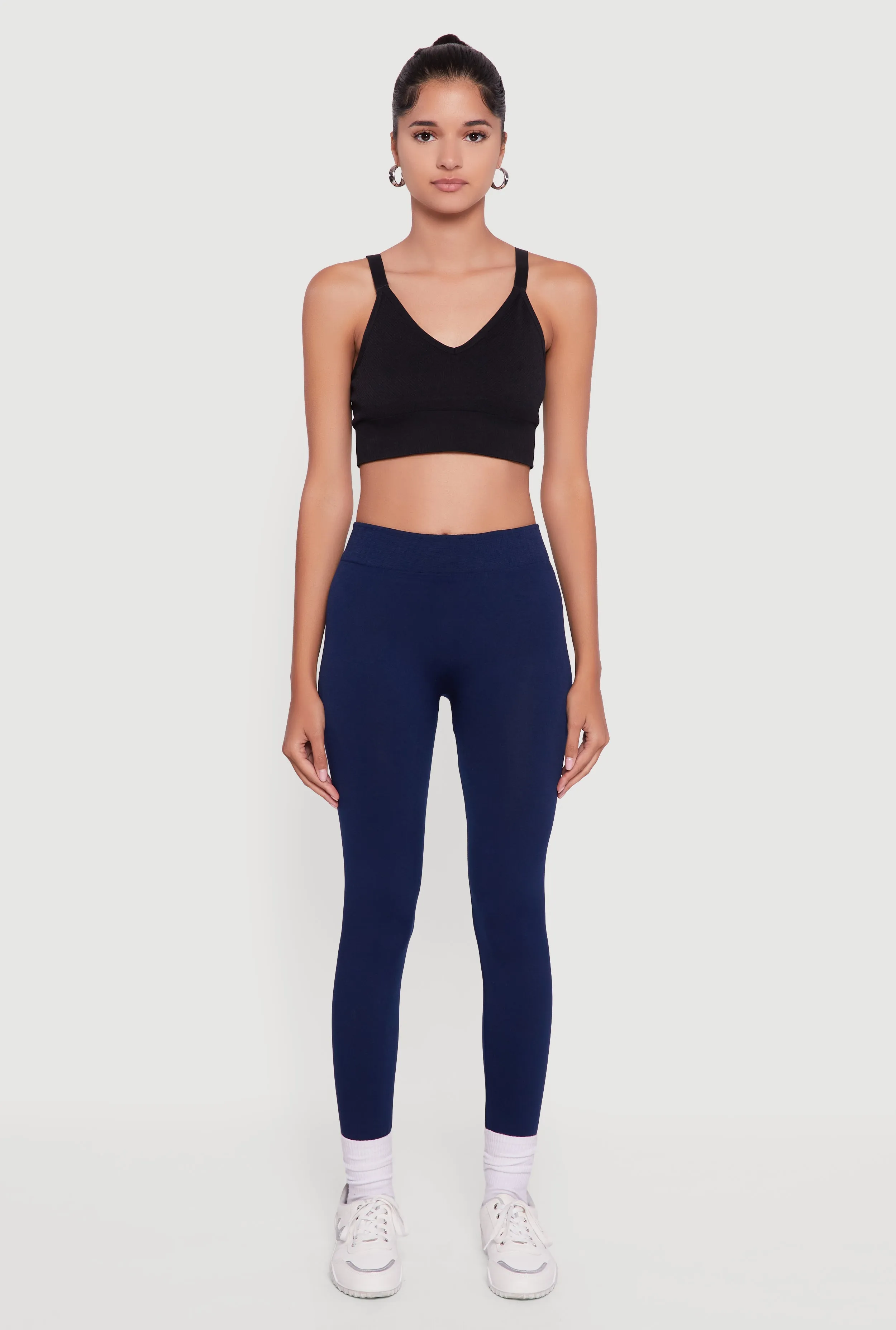 High Waisted Fleece Lined Leggings sold by Rainbow product image thumbnail 2