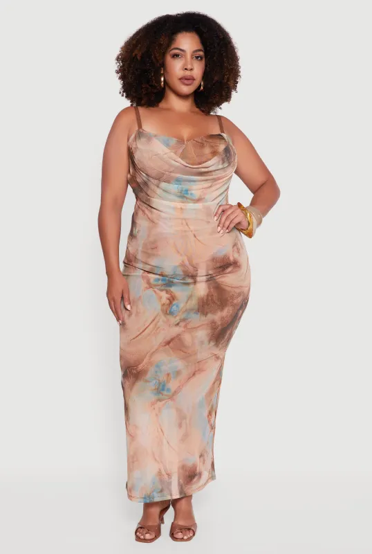 Plus Size Mesh Padded Cup Sweetheart Bustier Dress sold by Rainbow