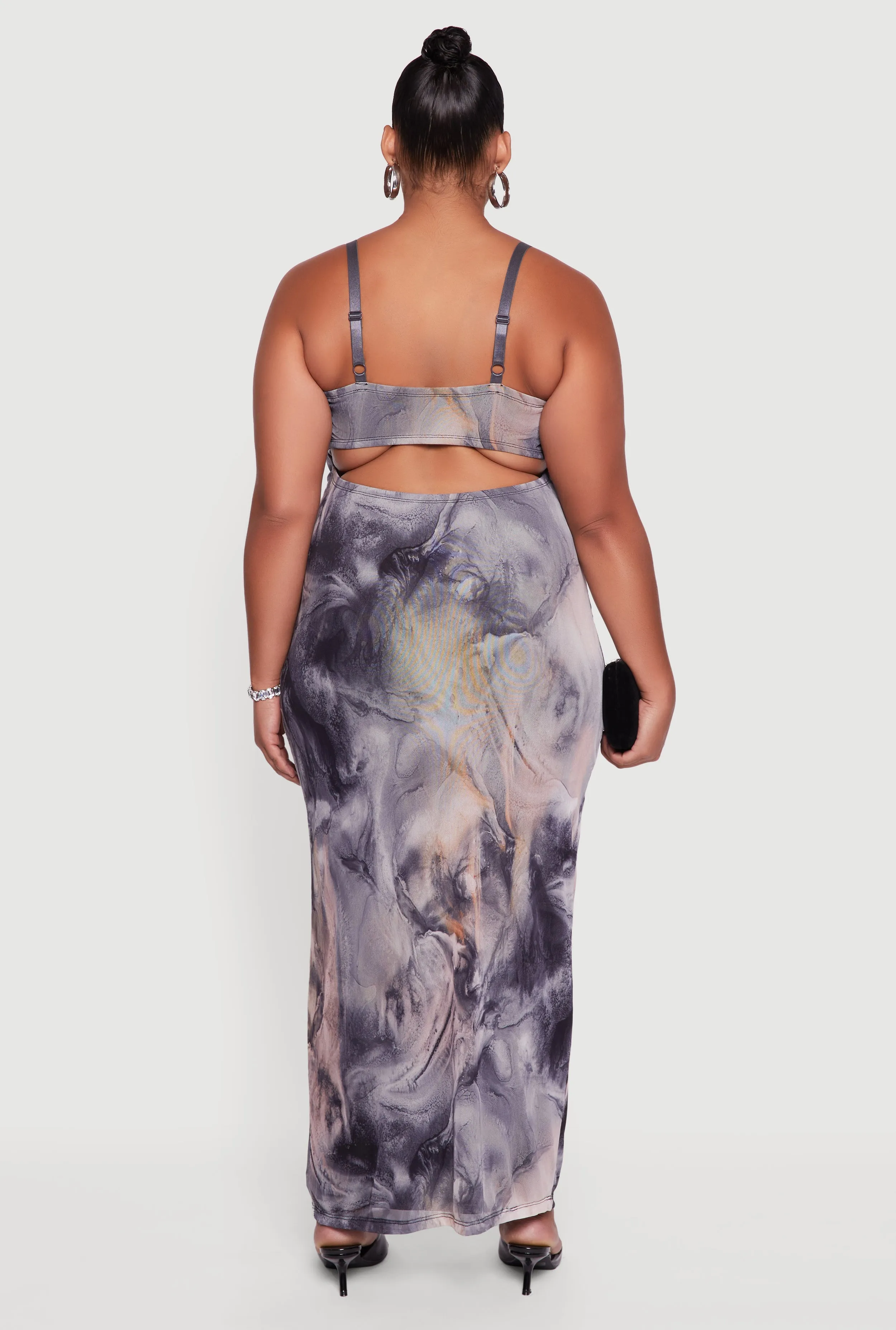 Plus Size Mesh Padded Cup Sweetheart Bustier Dress sold by Rainbow product image thumbnail 5