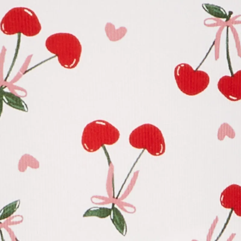 Plus Size Heart Cherry Print Pajama Cami and Shorts Set sold by Rainbow product image thumbnail 4