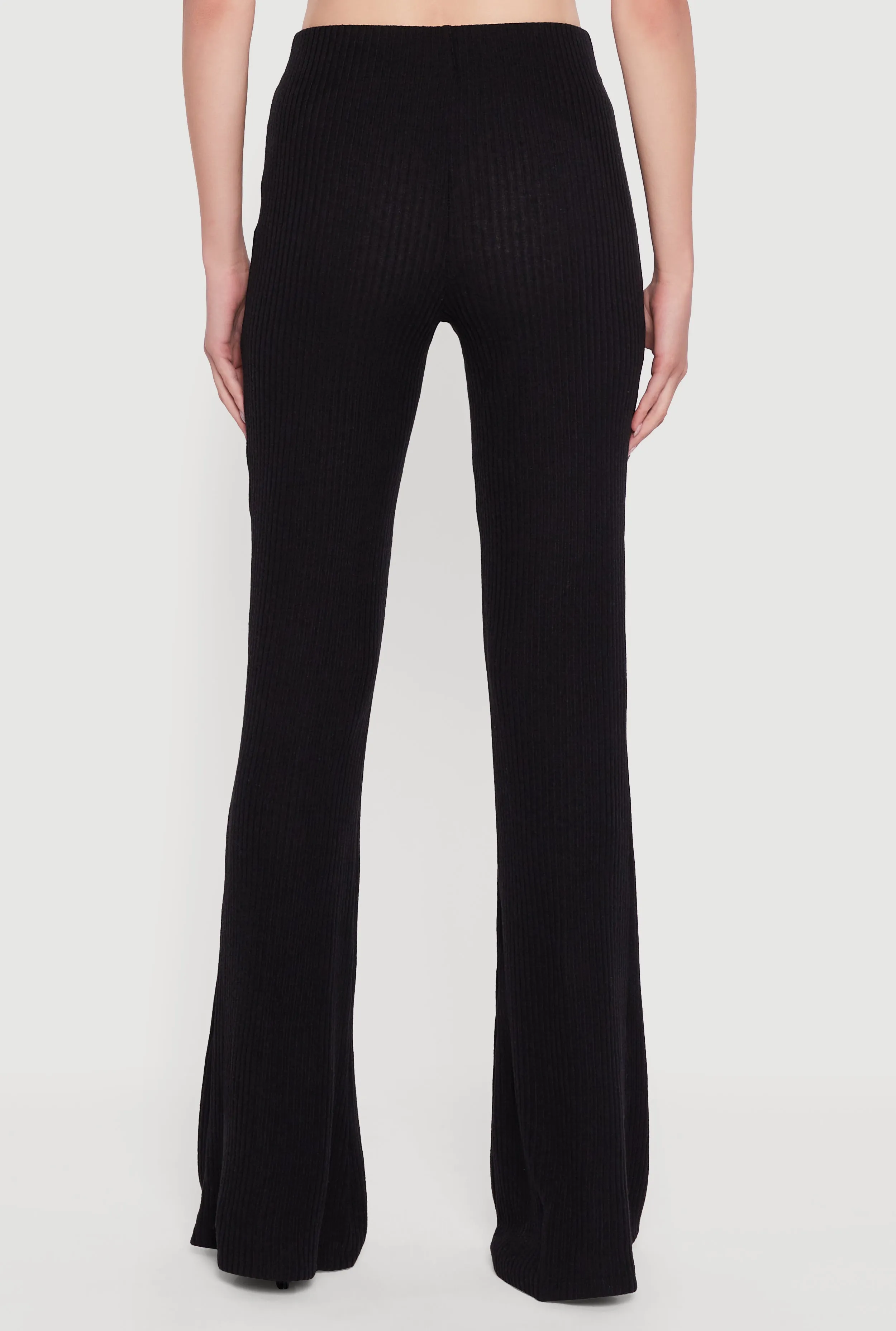 Ribbed Knit Flare Leg Casual Pants sold by Rainbow product image thumbnail 5