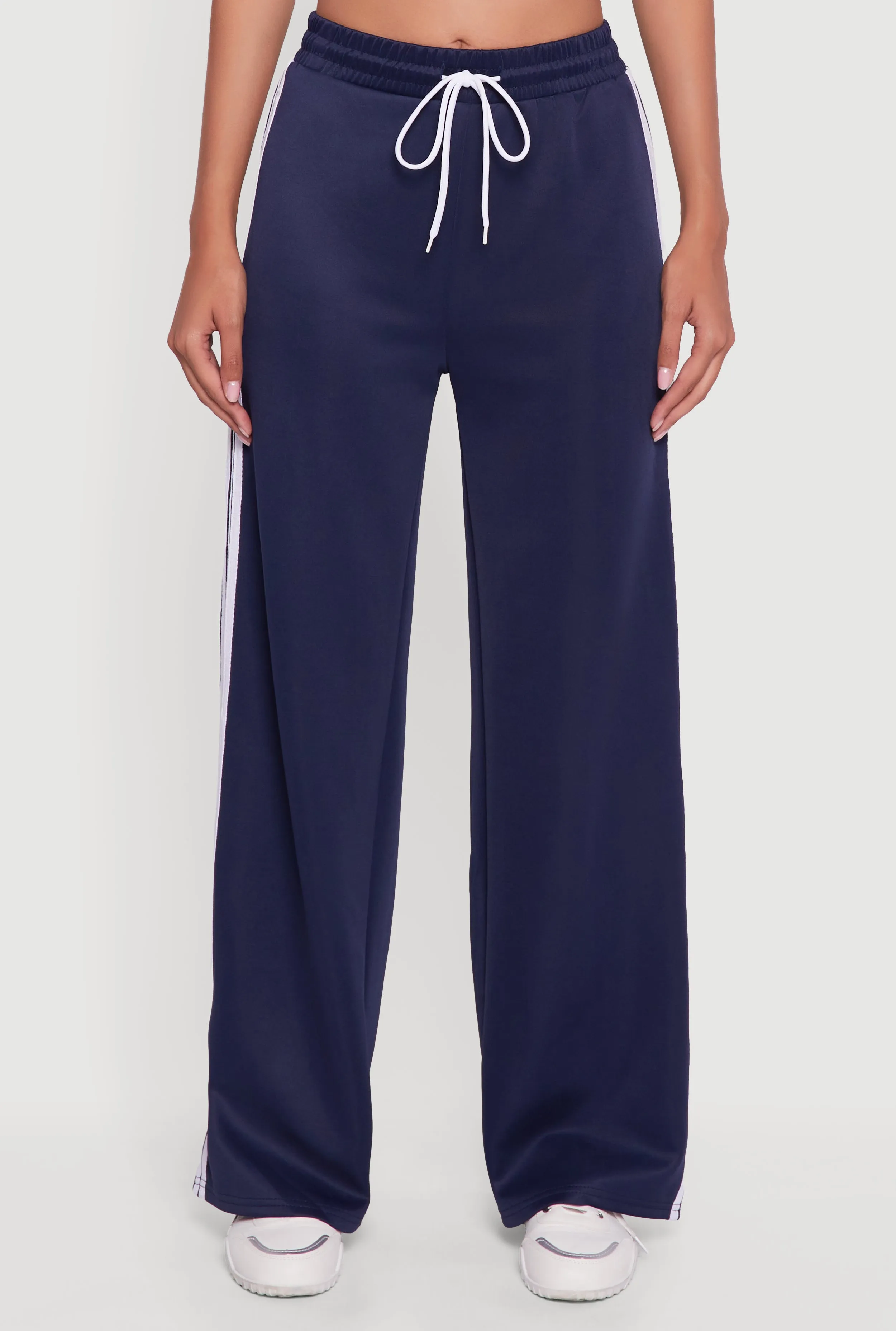 Contrast Trim High Waisted Wide Leg Sweatpants sold by Rainbow product image thumbnail 3