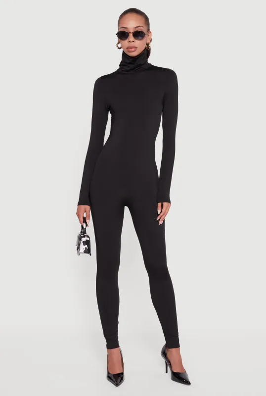 Long Sleeve Turtleneck Catsuit sold by Rainbow