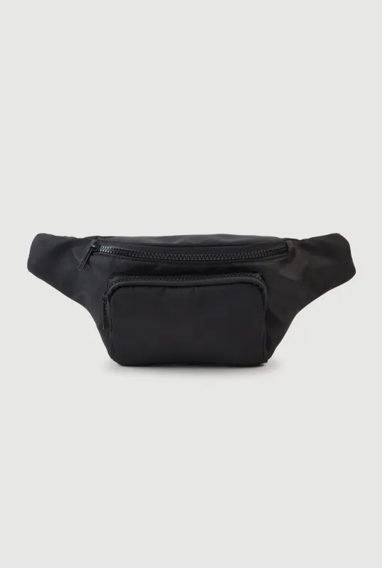 Nylon Fanny Pack with Fishnet Detail Adjustable Strap sold by Rainbow