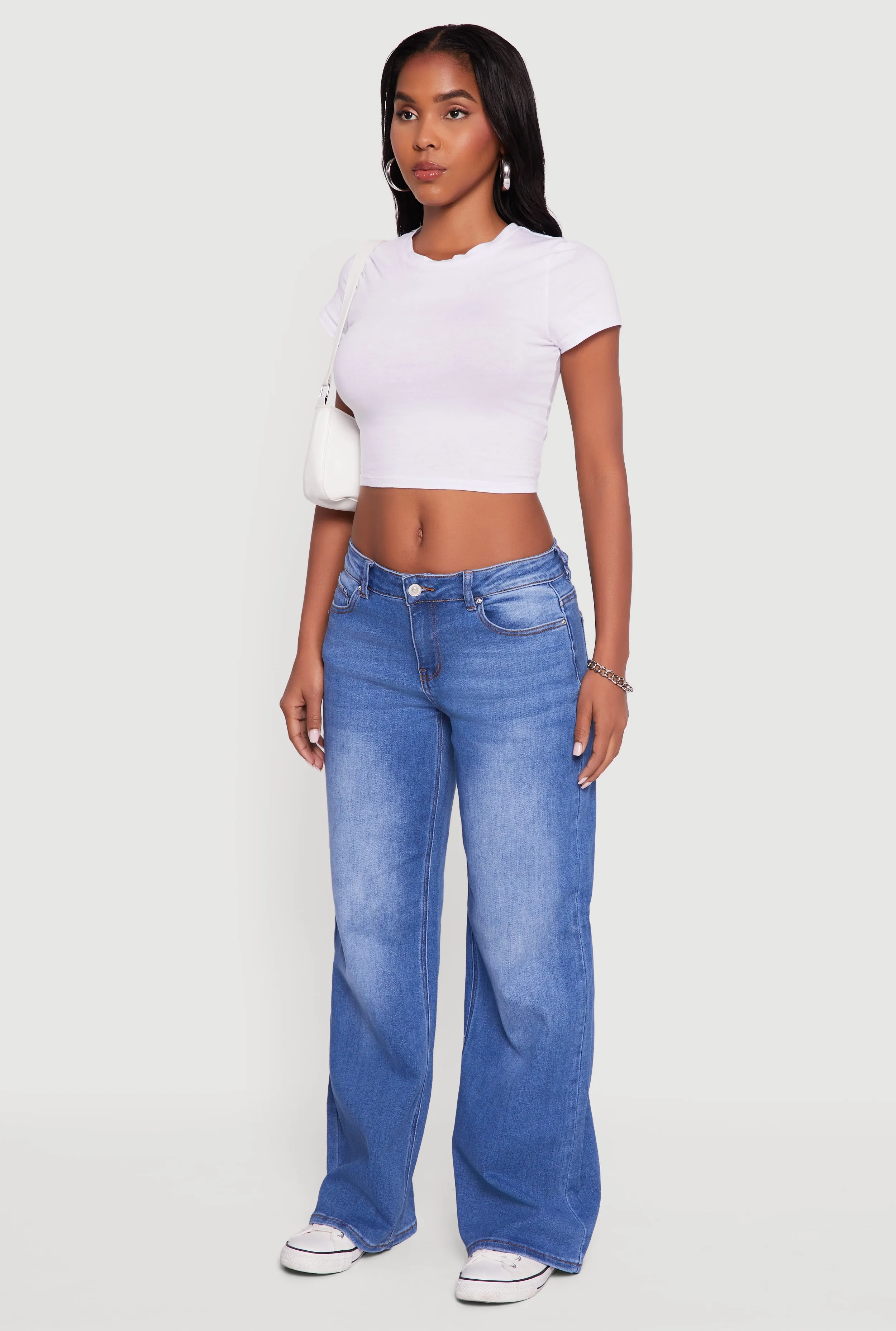 WAX Low Rise Wide Leg Stretchy Jeans sold by Rainbow product image thumbnail 3