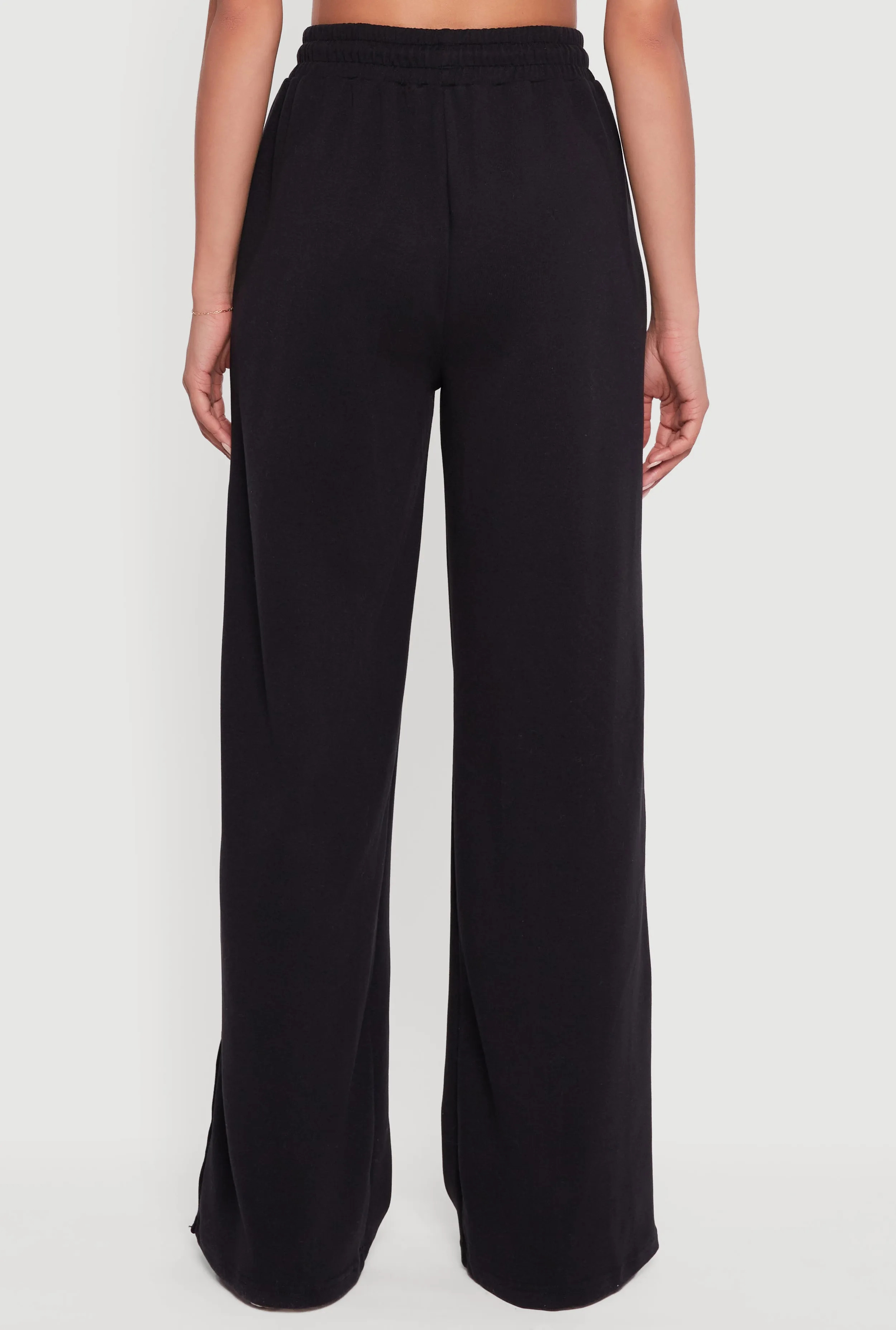 Snap Button Side Stripe Drawstring Waist Track Pants sold by Rainbow product image thumbnail 5